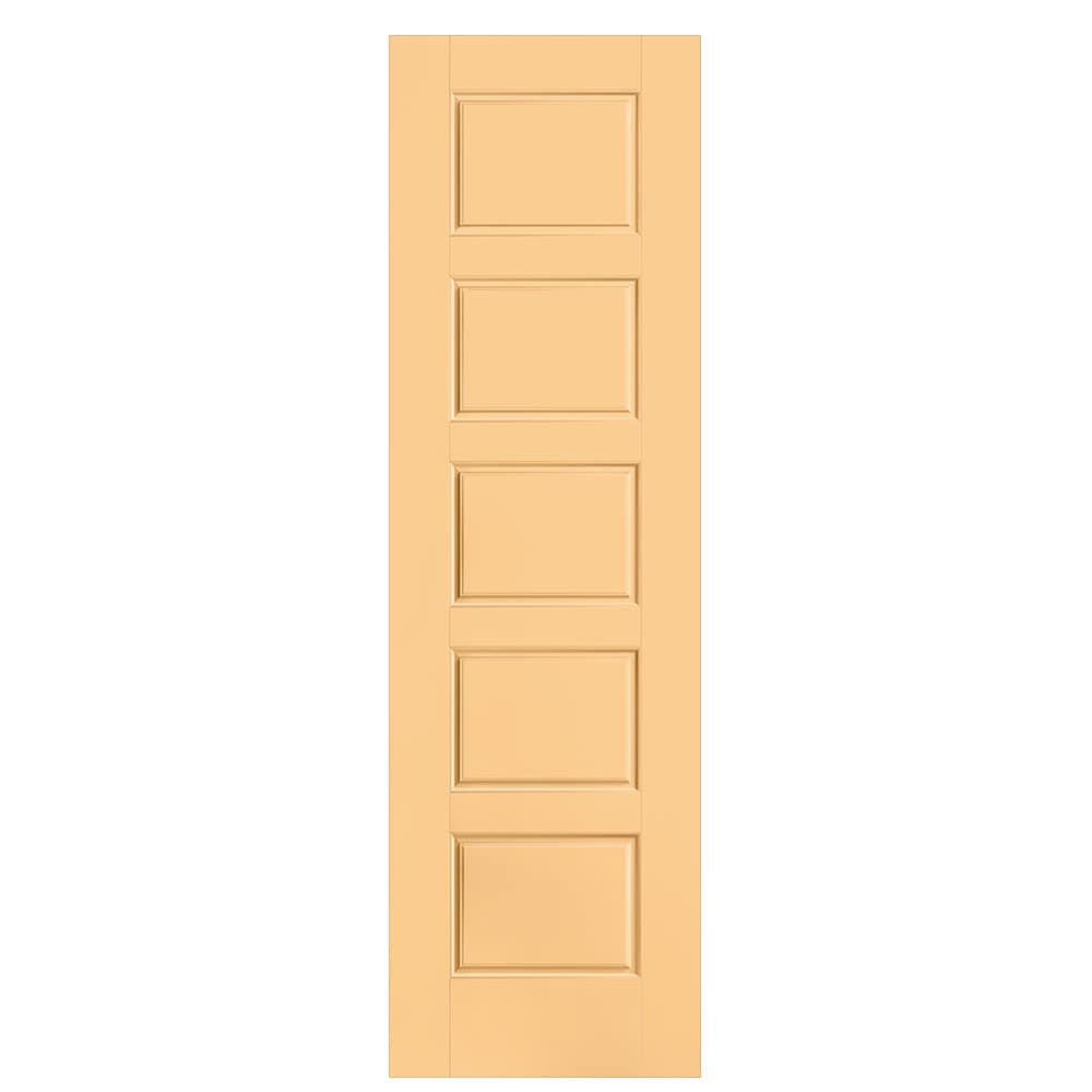 Masonite 1444578 Riverside 24-in x 80-in Marigold 5-panel equal Smooth Solid core Prefinished Molded composite Slab Door