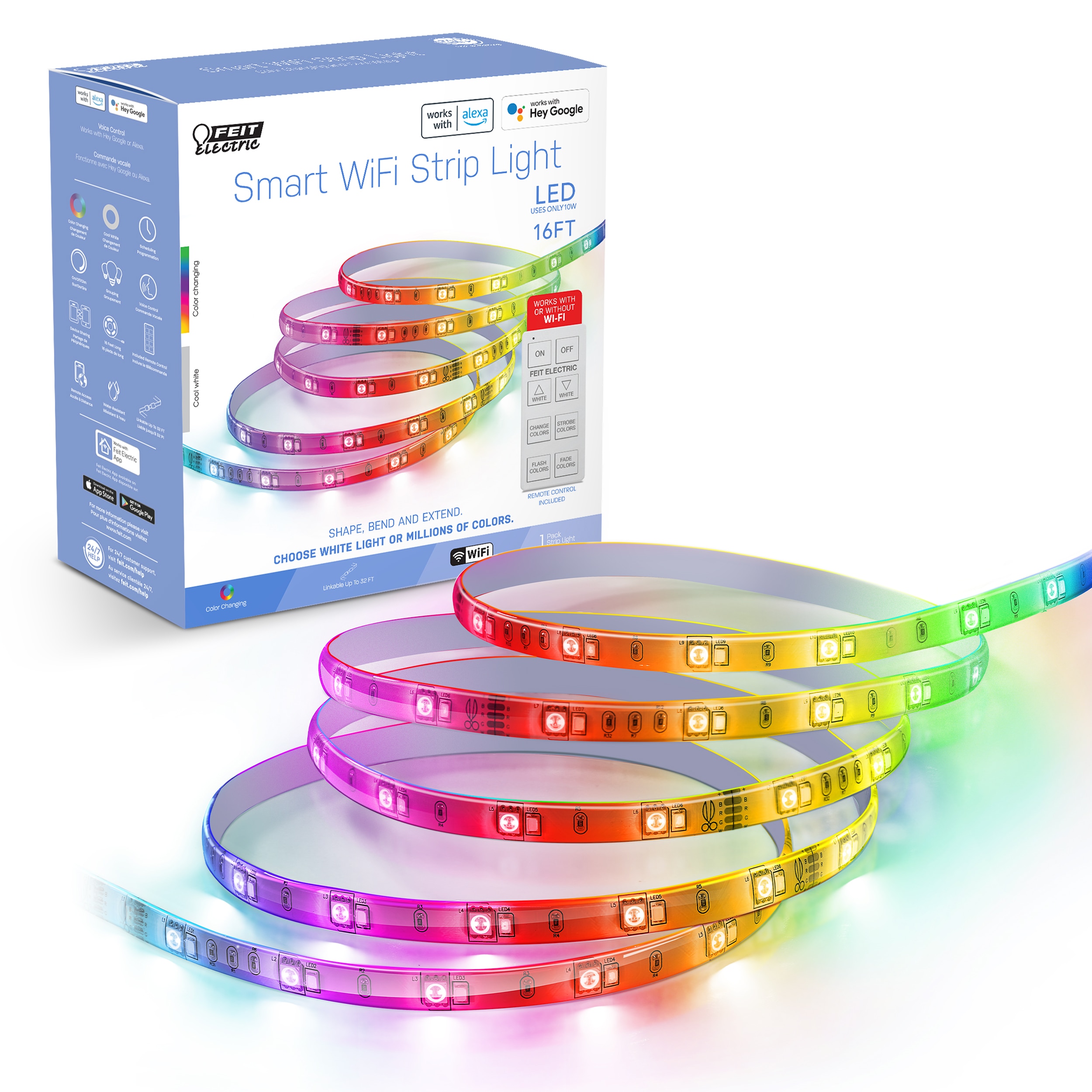 Feit Electric TAPE192/RGBW/AG LED Multicolor Strip Light