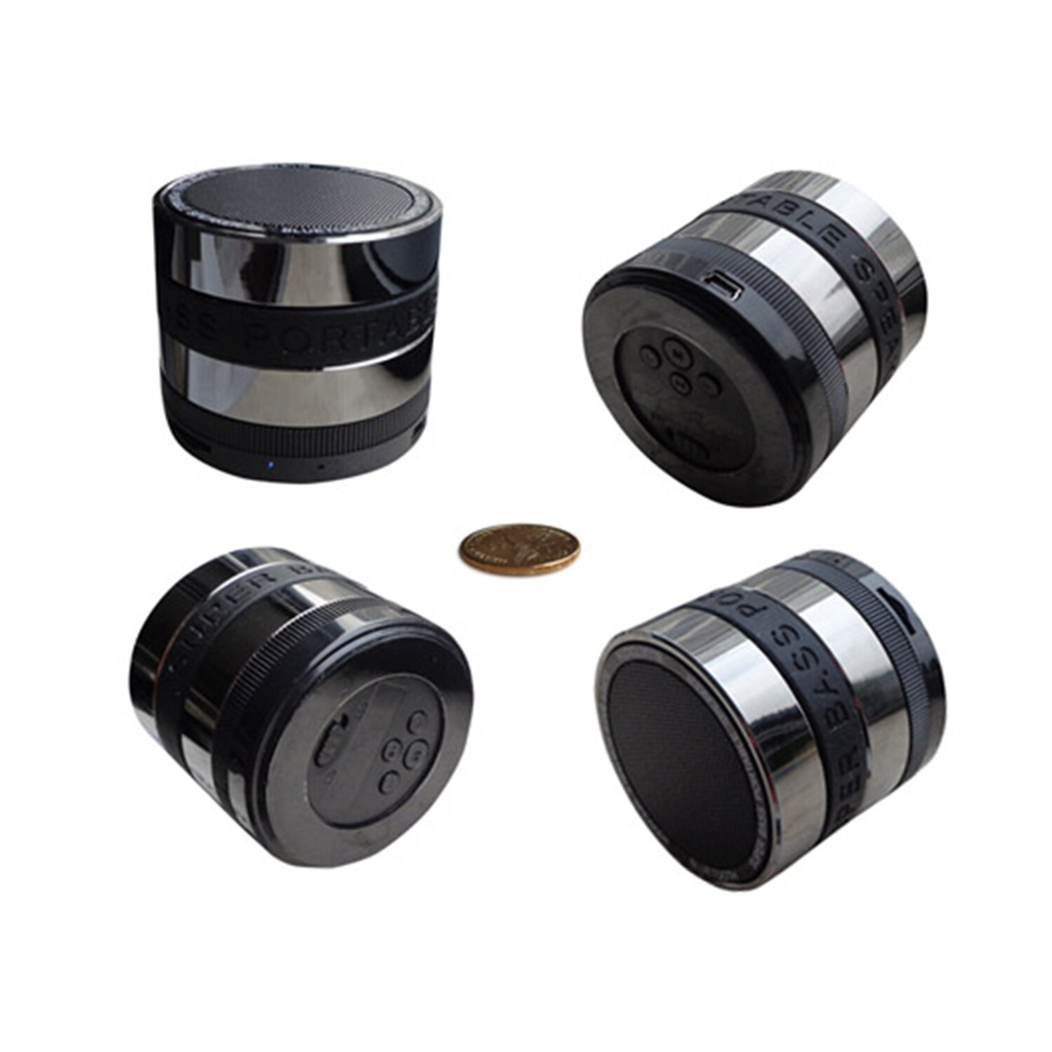 Sungale SBK002 3 -Watt Bluetooth Indoor/Outdoor Portable Speaker in Black 1 Speaker Set