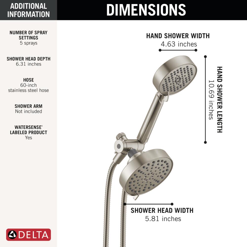 Delta 75756SS Fixed-Showerhead - View #3