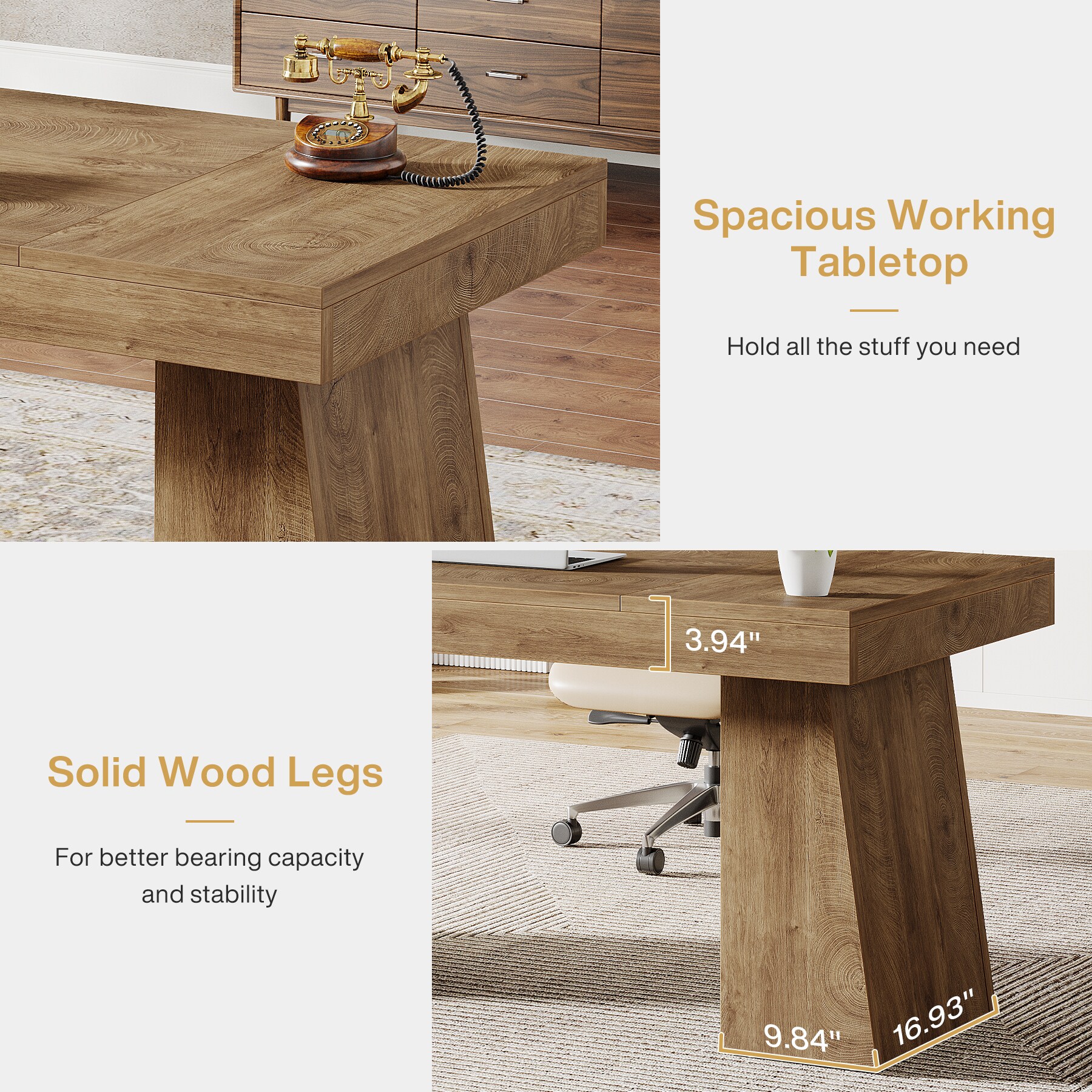Tribesigns LWFD-JW1021 Office-Tables - View #4