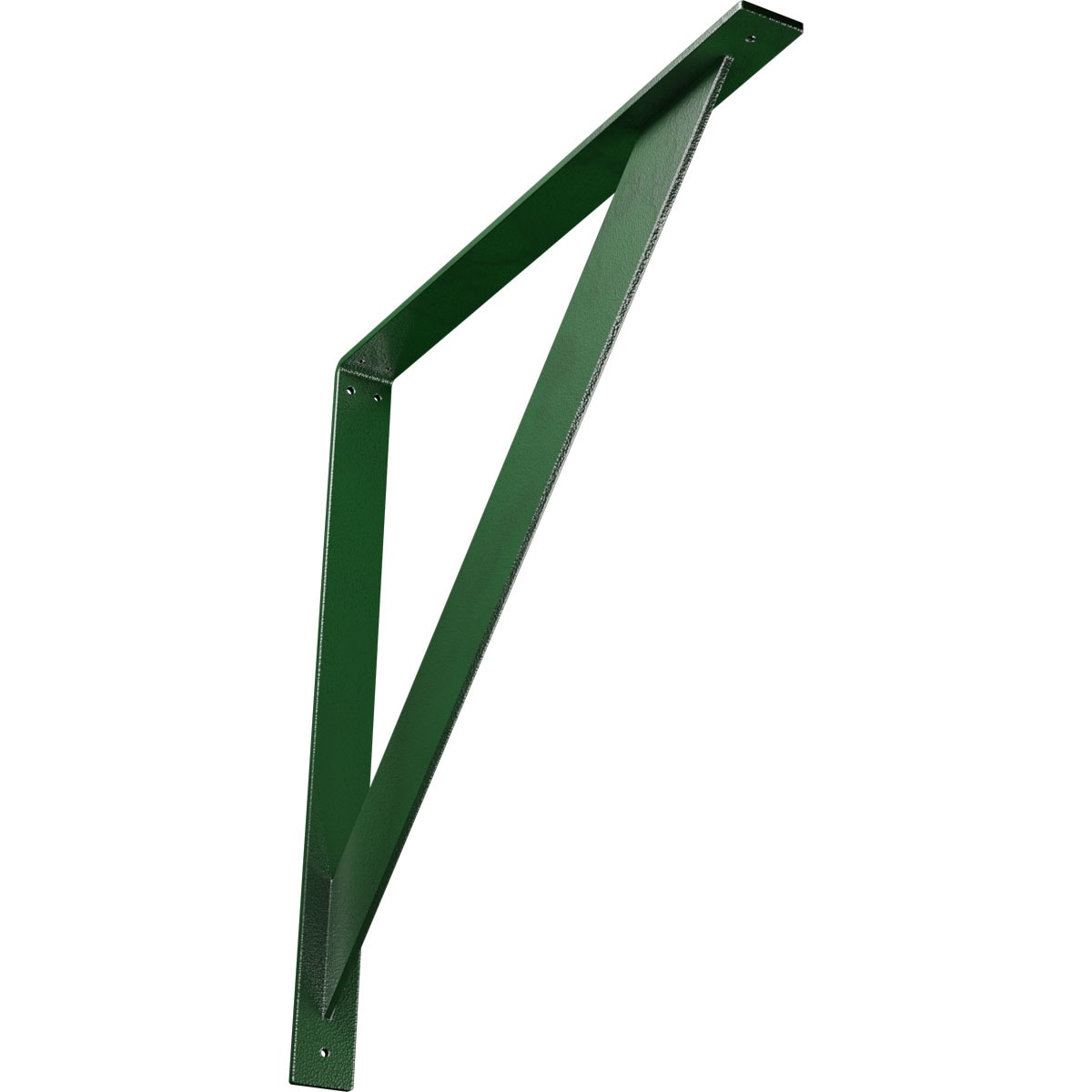 Ekena Millwork BKTM02X24X24TRHDG Traditional 24-in x 2-in x 24-in Green Steel Countertop support bracket