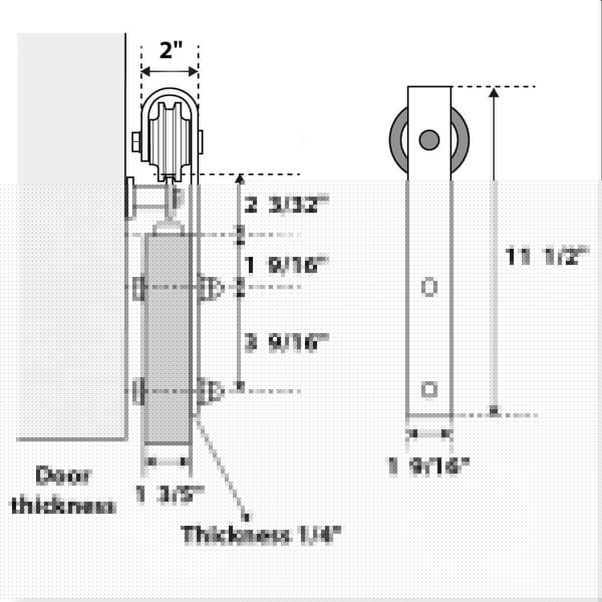 SARTODOORS VER7602DBSGRE7296 Barn-Doors - View #4