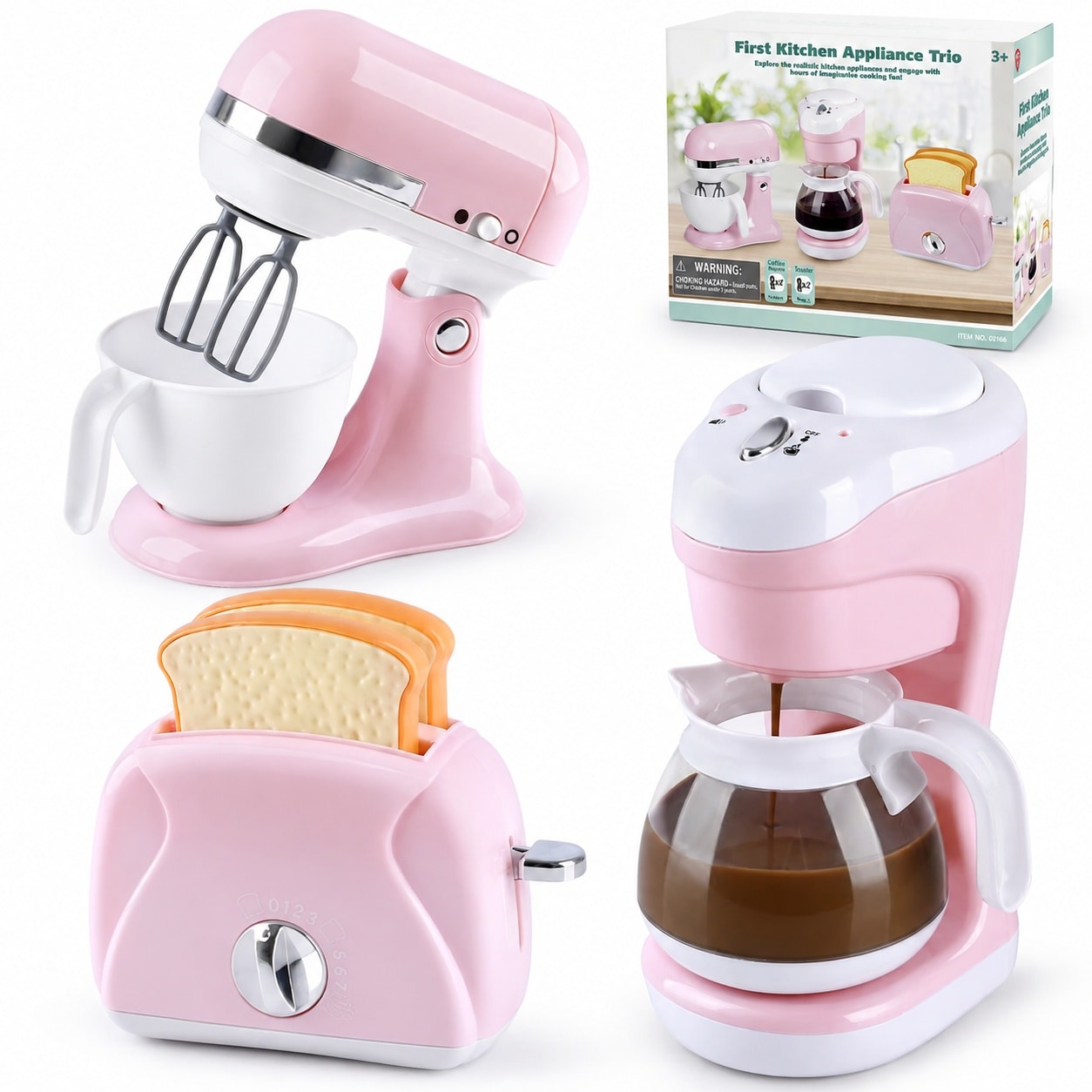 DHMHD Kids Kitchen Accessories Set Pretend Kitchen Toys for Kids Ages ...