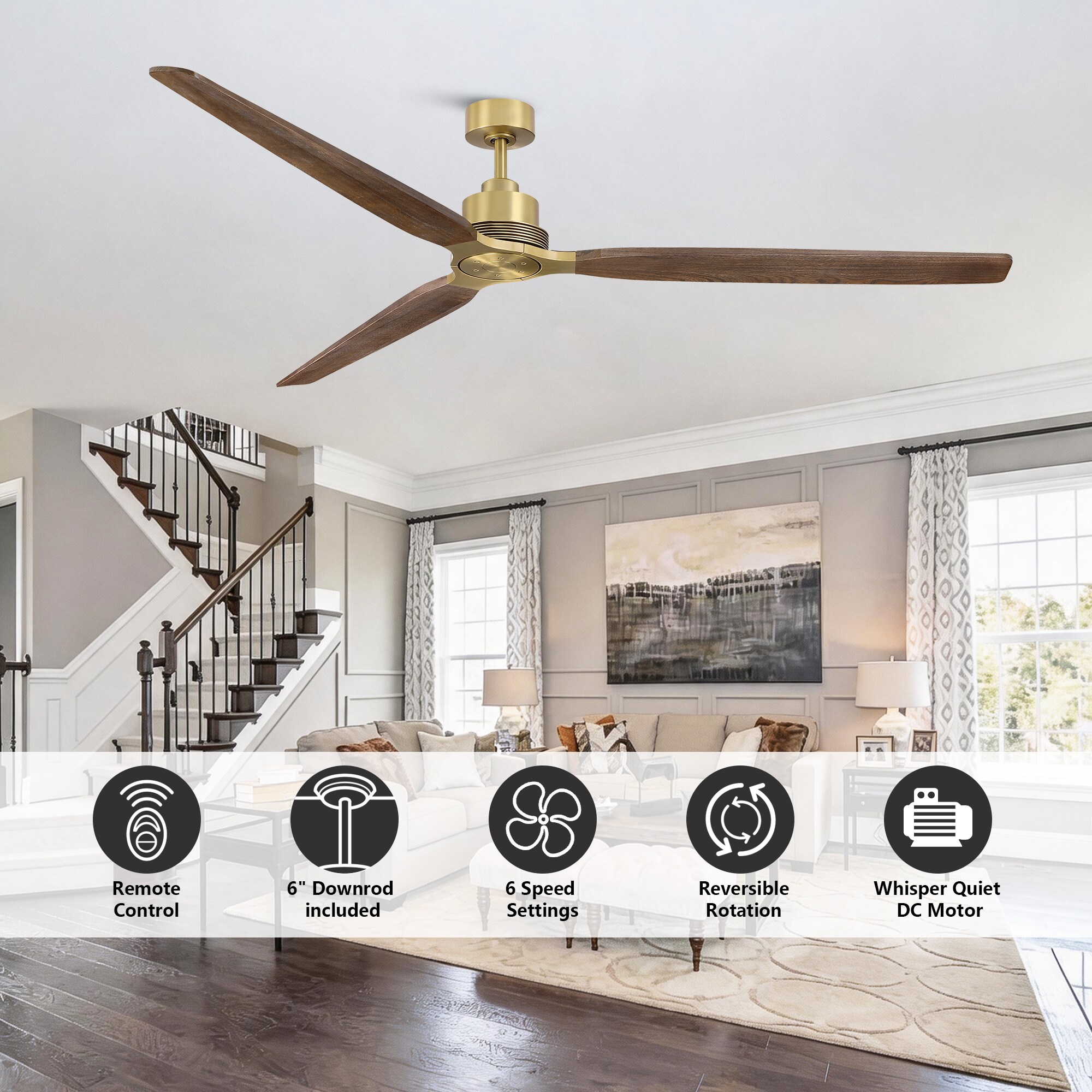 Perimost F6017S84GD-NL Ceiling-Fans - View #4