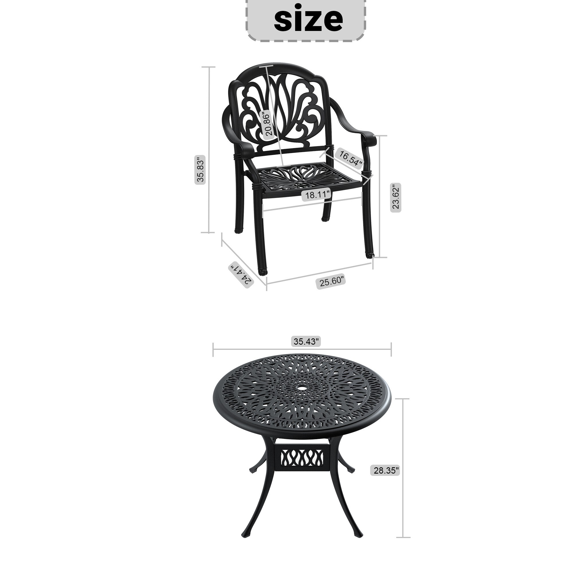 Clihome CL-NS-00049 Patio-Dining-Sets - View #3