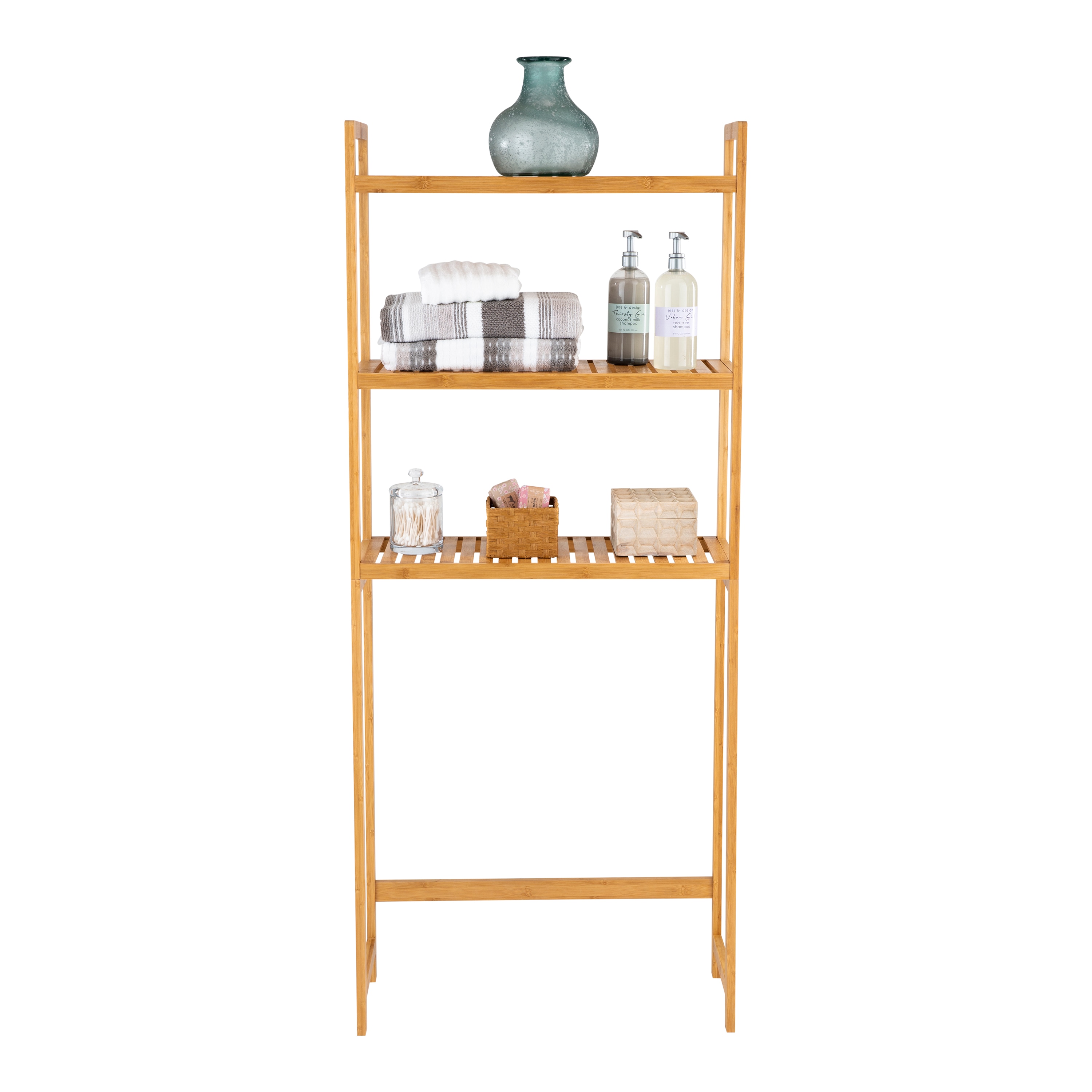Organize It All Bamboo Deluxe 3 Tier Bathroom Caddy 