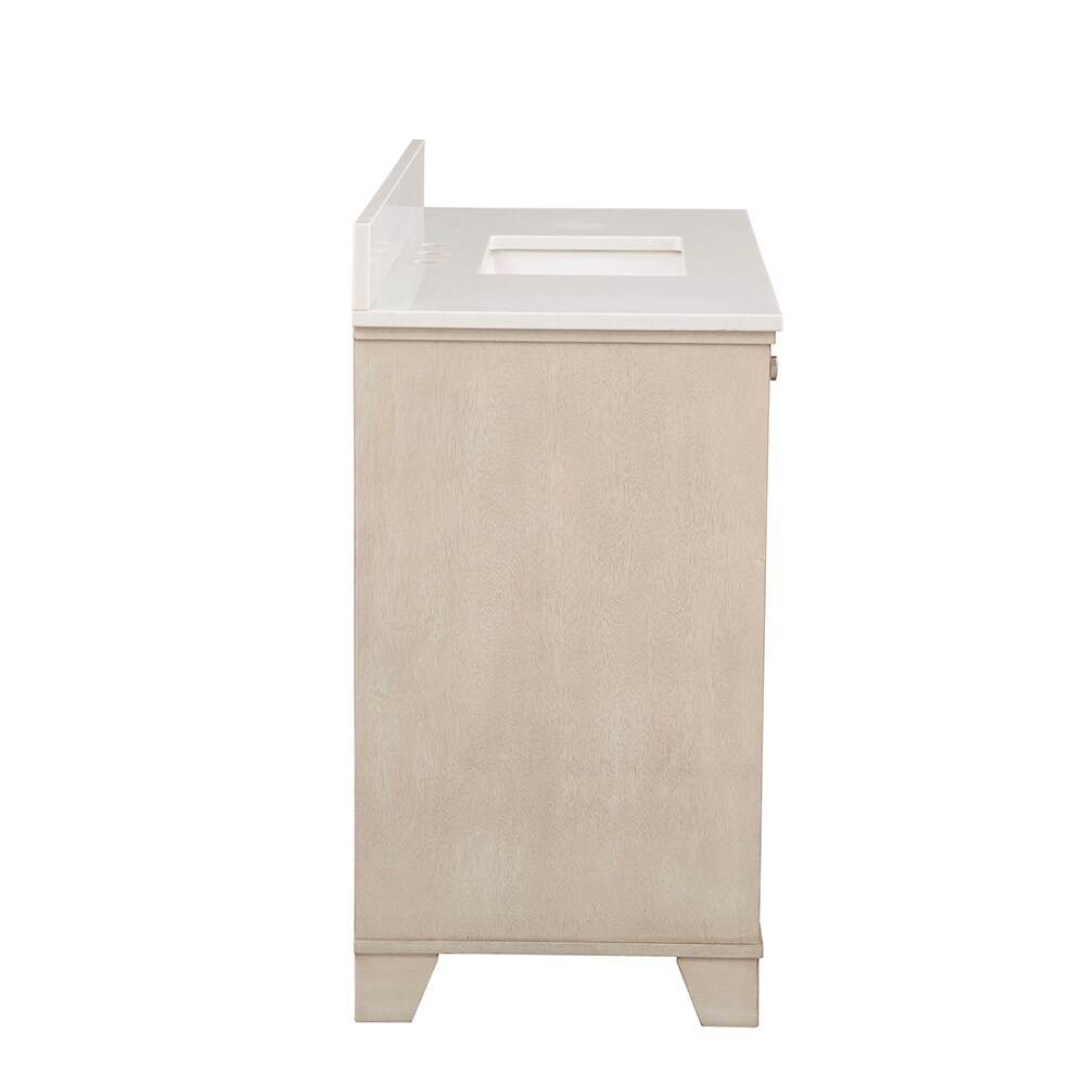 allen + roth Leeland 48in Dune Undermount Single Sink Bathroom Vanity