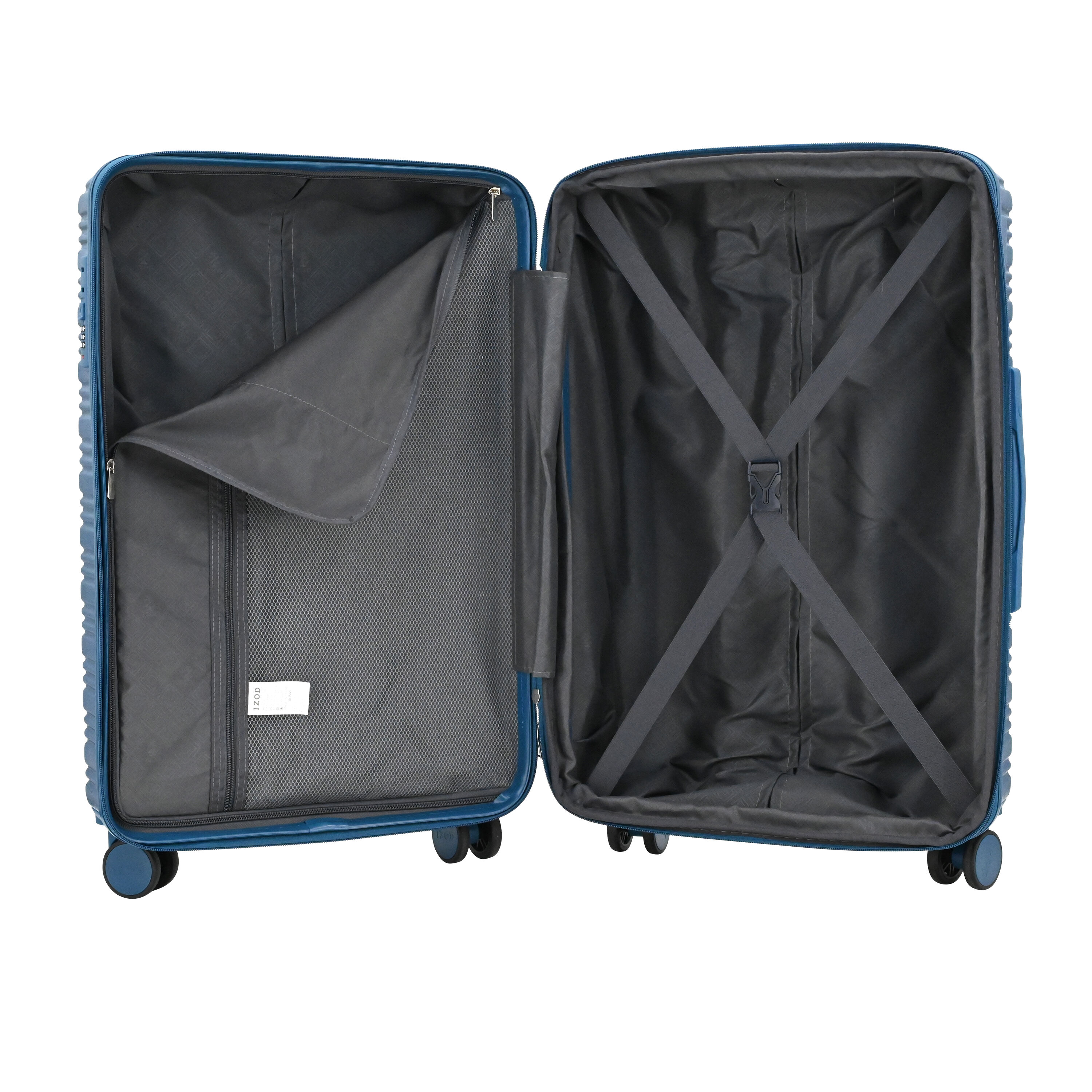 IZOD Romeo 3 Piece Lightweight Expandable ABS Luggage Set with