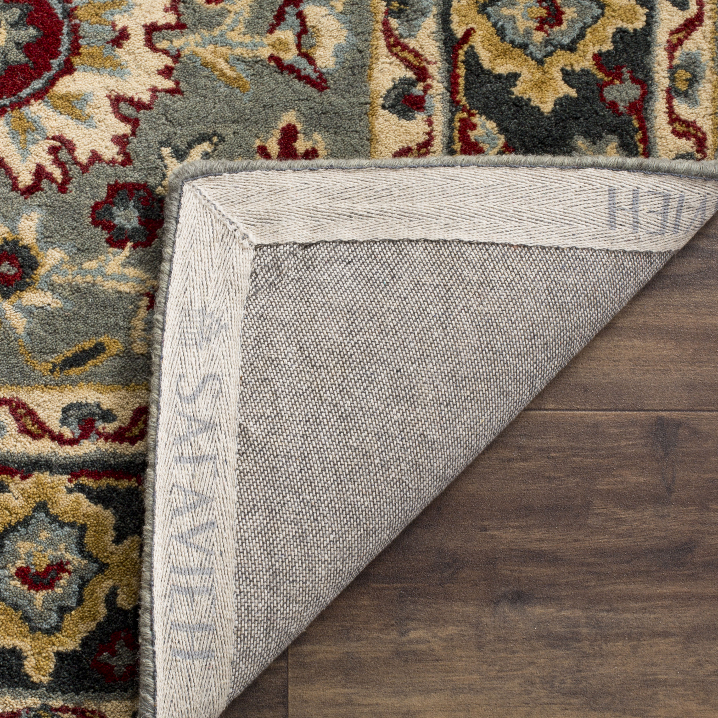Safavieh Heritage Gray and Charcoal 4' x 6' Handmade Wool Area Rug