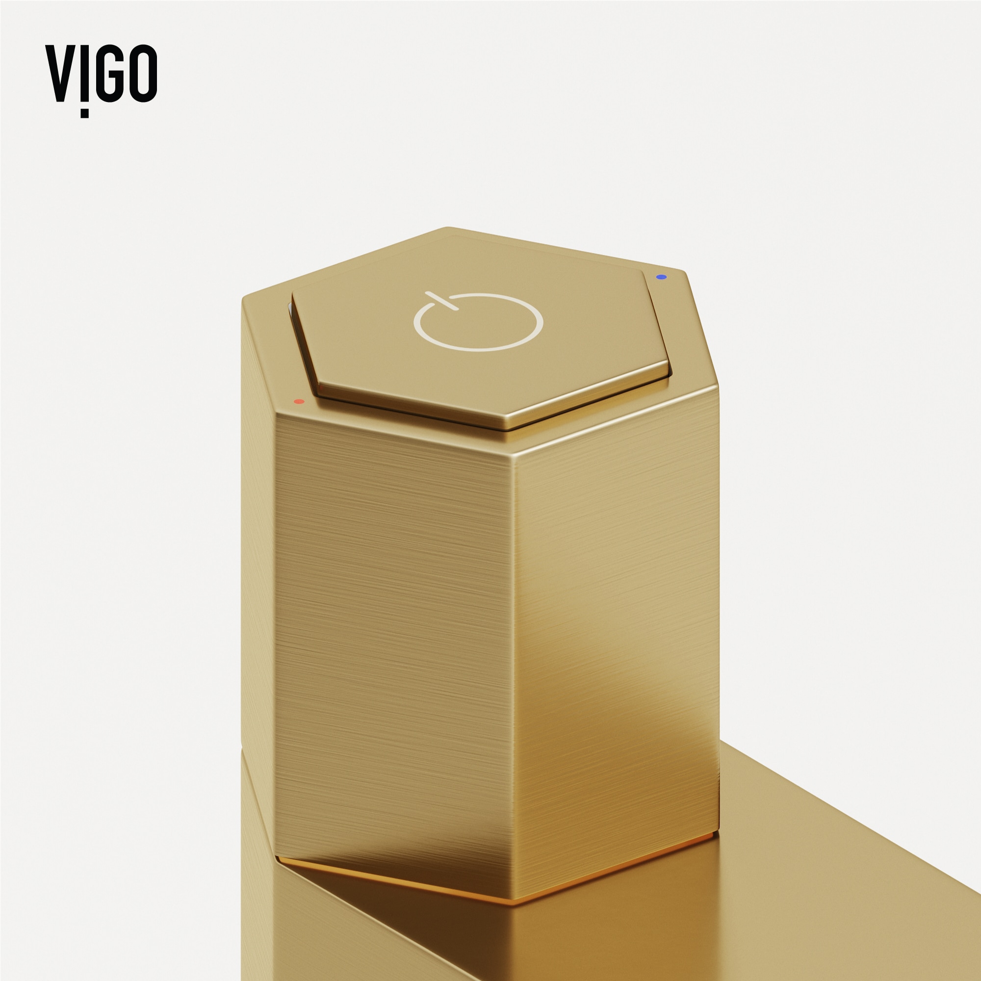 Matte Brushed Gold Single Handle Bathroom Faucet