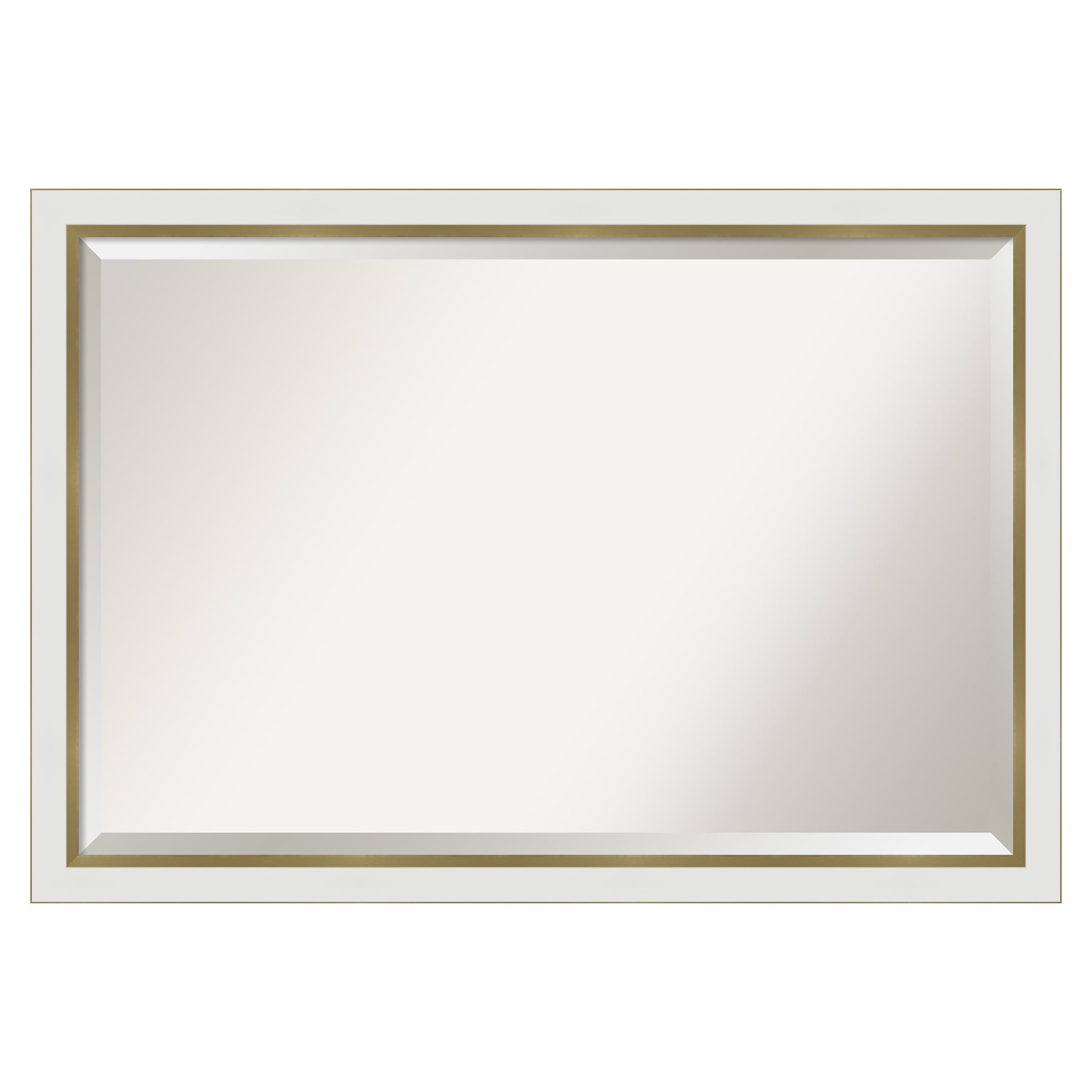 Amanti Art Eva 39.12-in x 27.12-in Rectangle Bathroom Vanity Mirror ...