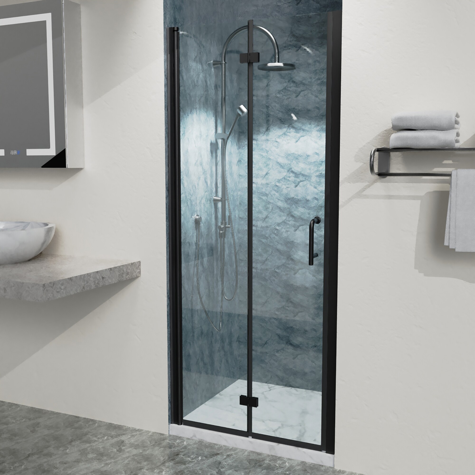 Lordear LD-ZDM6602BL Shower-Doors - View #2