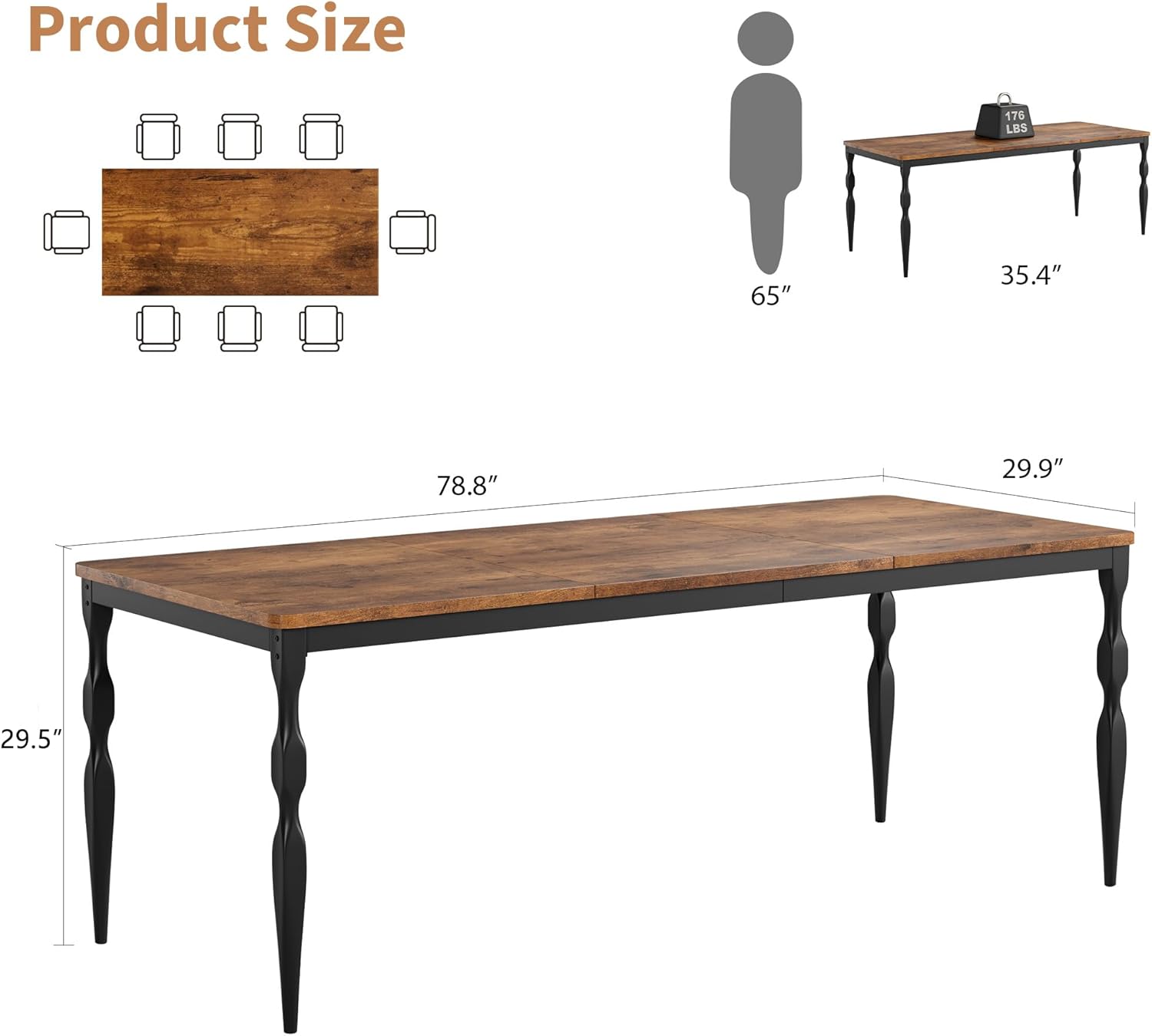 IdealHouse WEHHZ-H6224TXWMAFG Dining-Tables - View #2