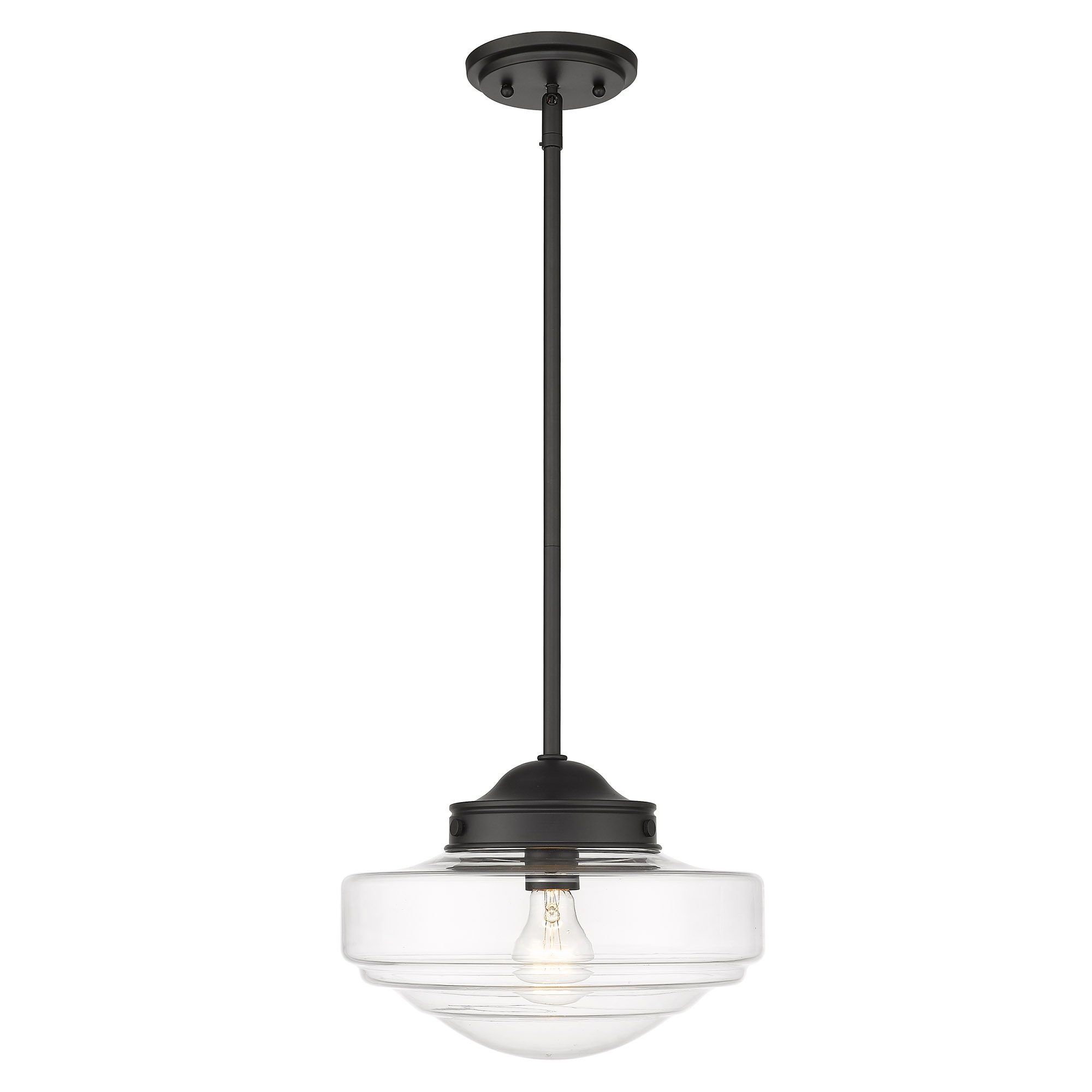 Golden Lighting 0508-M BLK-CLR Pendant-Lights - View #2