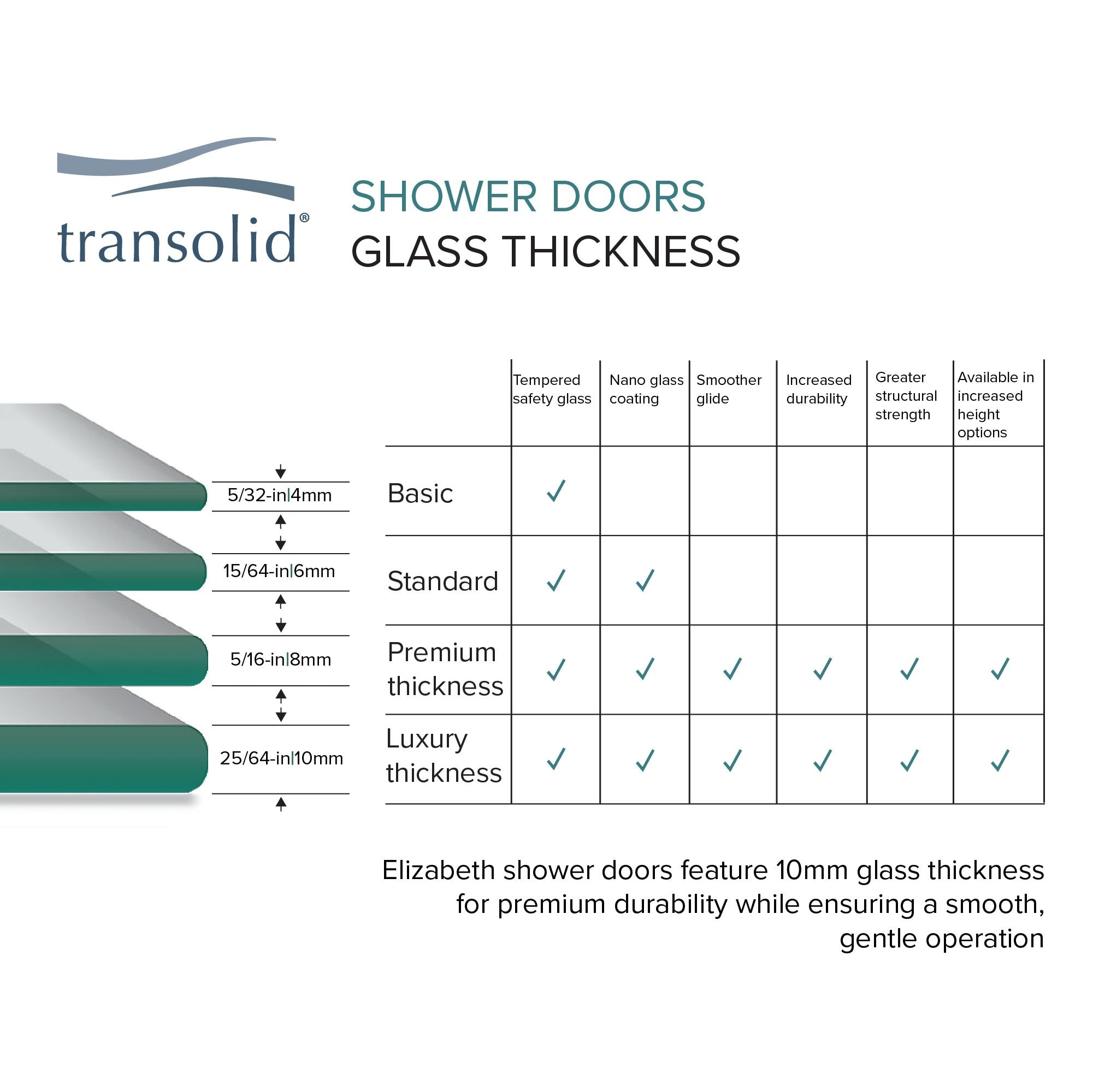 Transolid EHTB475297610C-BK-MB Shower-Doors - View #8