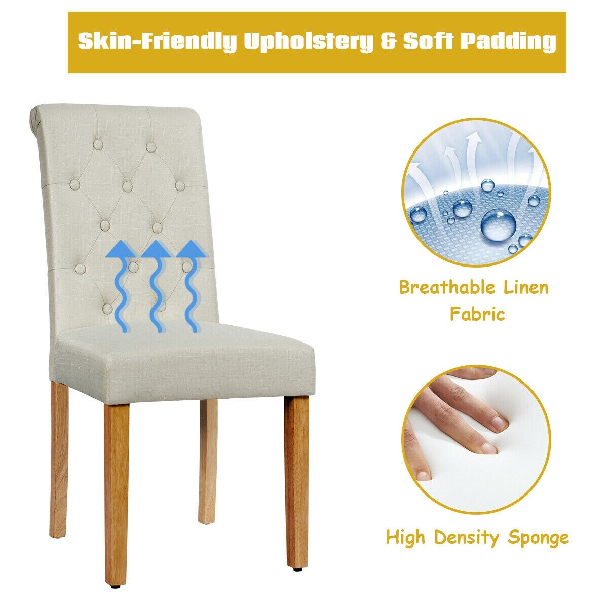 LIVIZA OUG64221BE Dining-Chairs - View #2