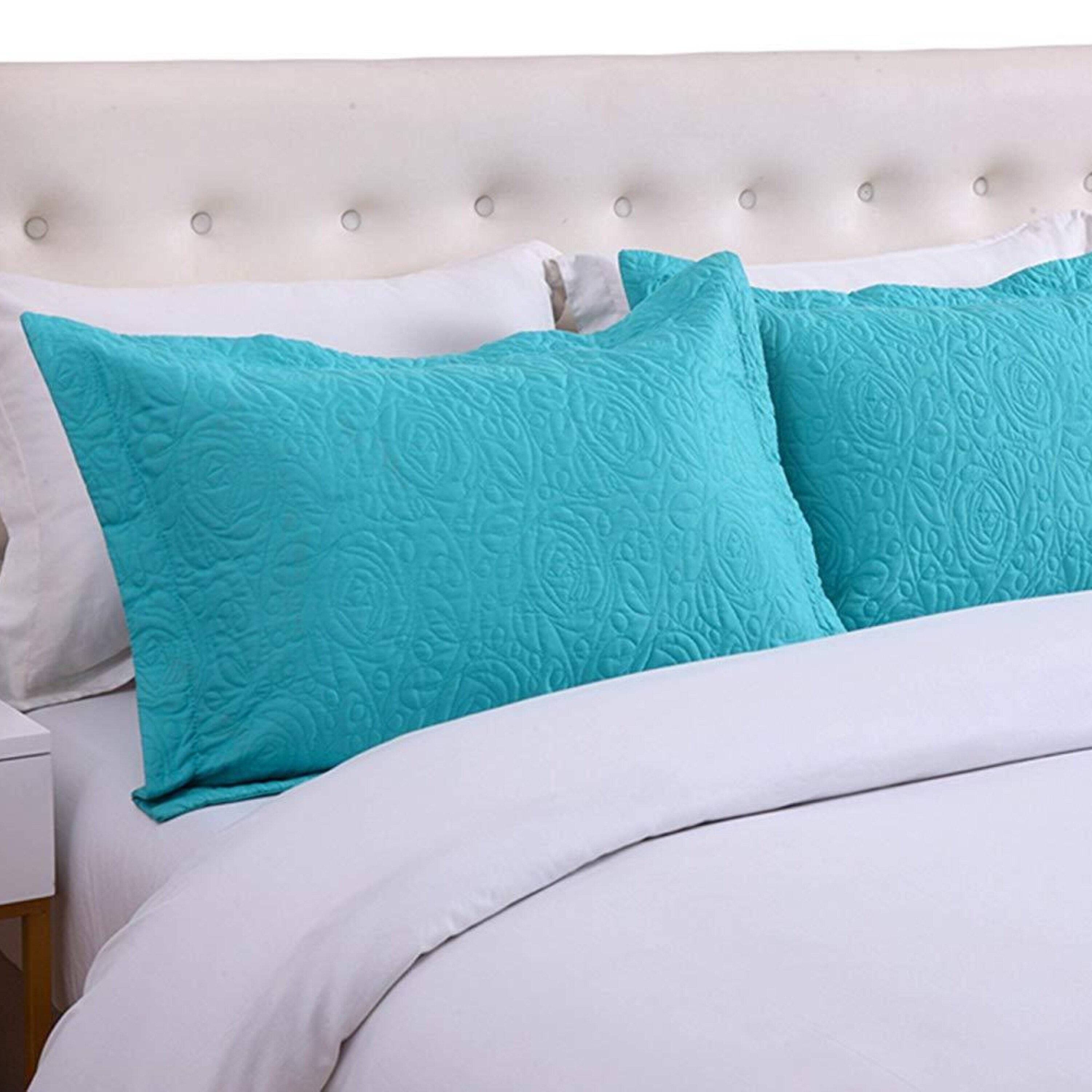 MarCielo SHAM DARKTEAL Q Pillow-Cases - View #2
