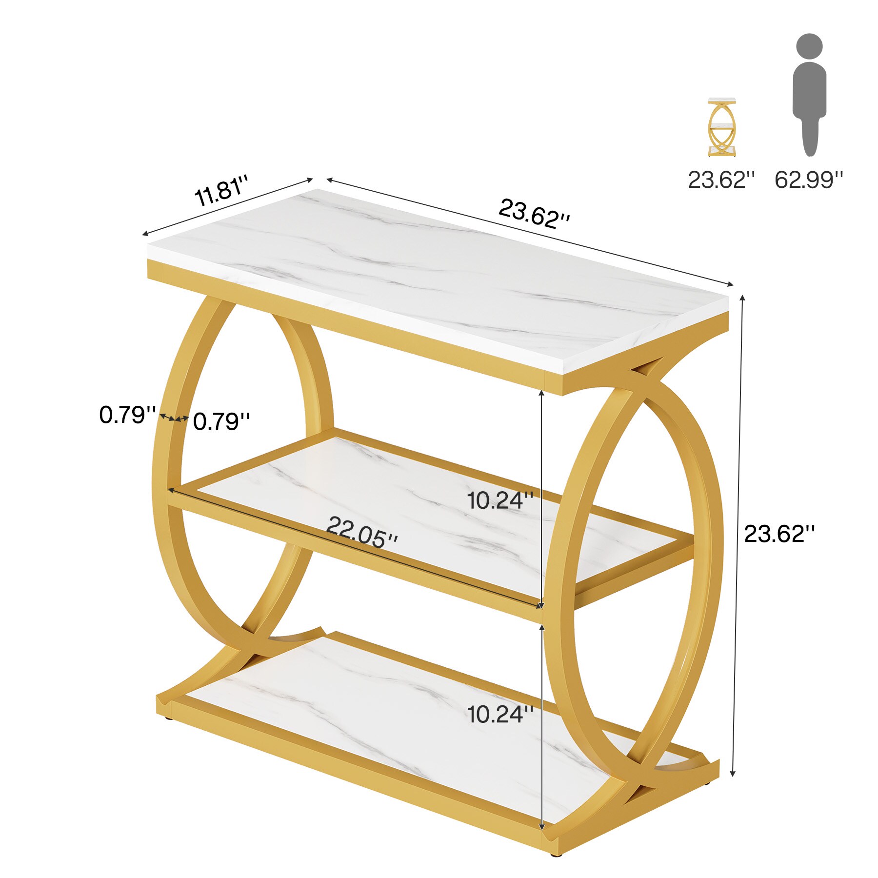 Tribesigns LWOYJL-1330YY End-Tables - View #4