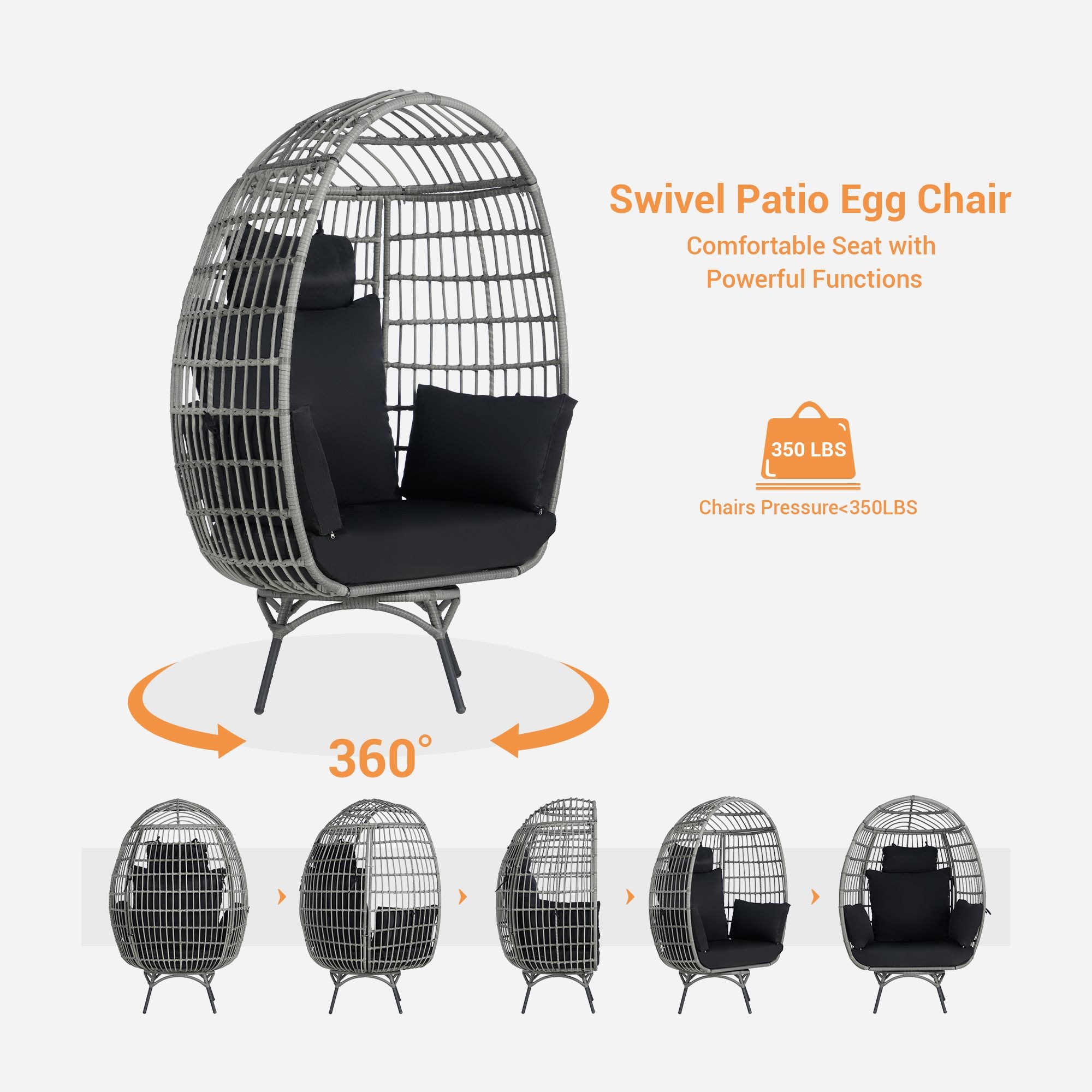 SANSTAR L-RJDC66BK Patio-Chairs - View #5