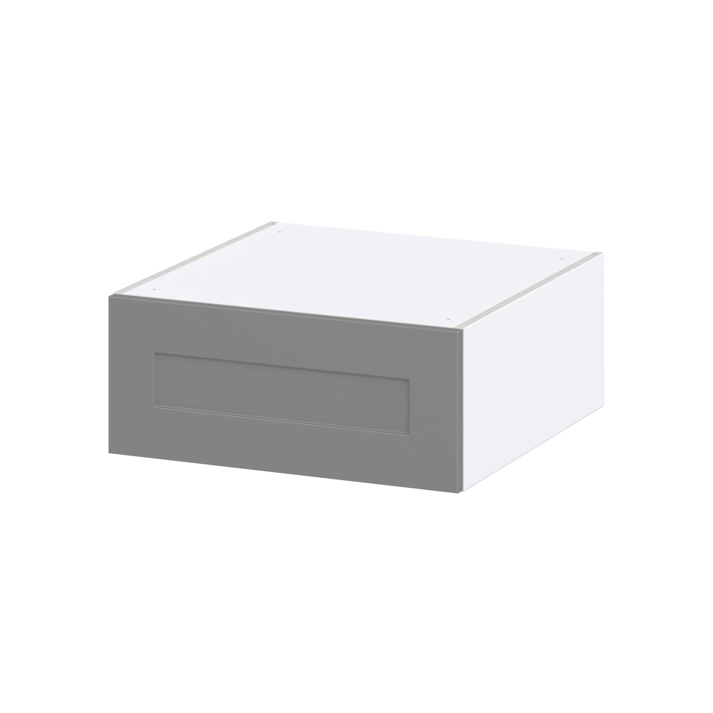 Hugo&Borg Beaumont 27-in W x 10-in H x 24-in D Slate Gray Wall Fully Assembled Cabinet (Recessed Panel Shaker Door Style)