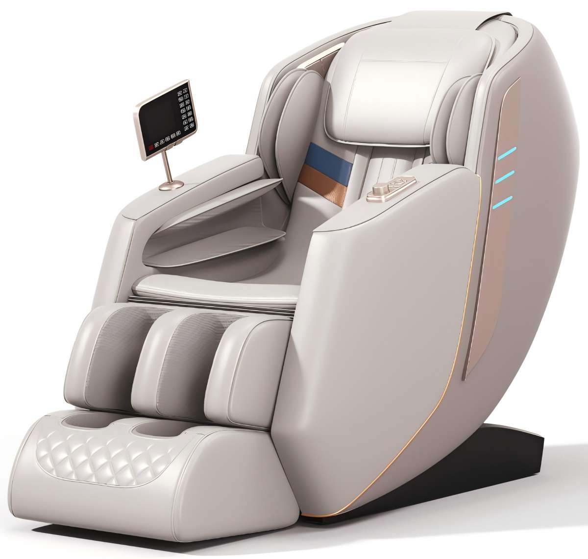 LTMATE LSAS-177-K LT MATE Khaki Faux leather Upholstered Powered Reclining Zero Gravity Recliner