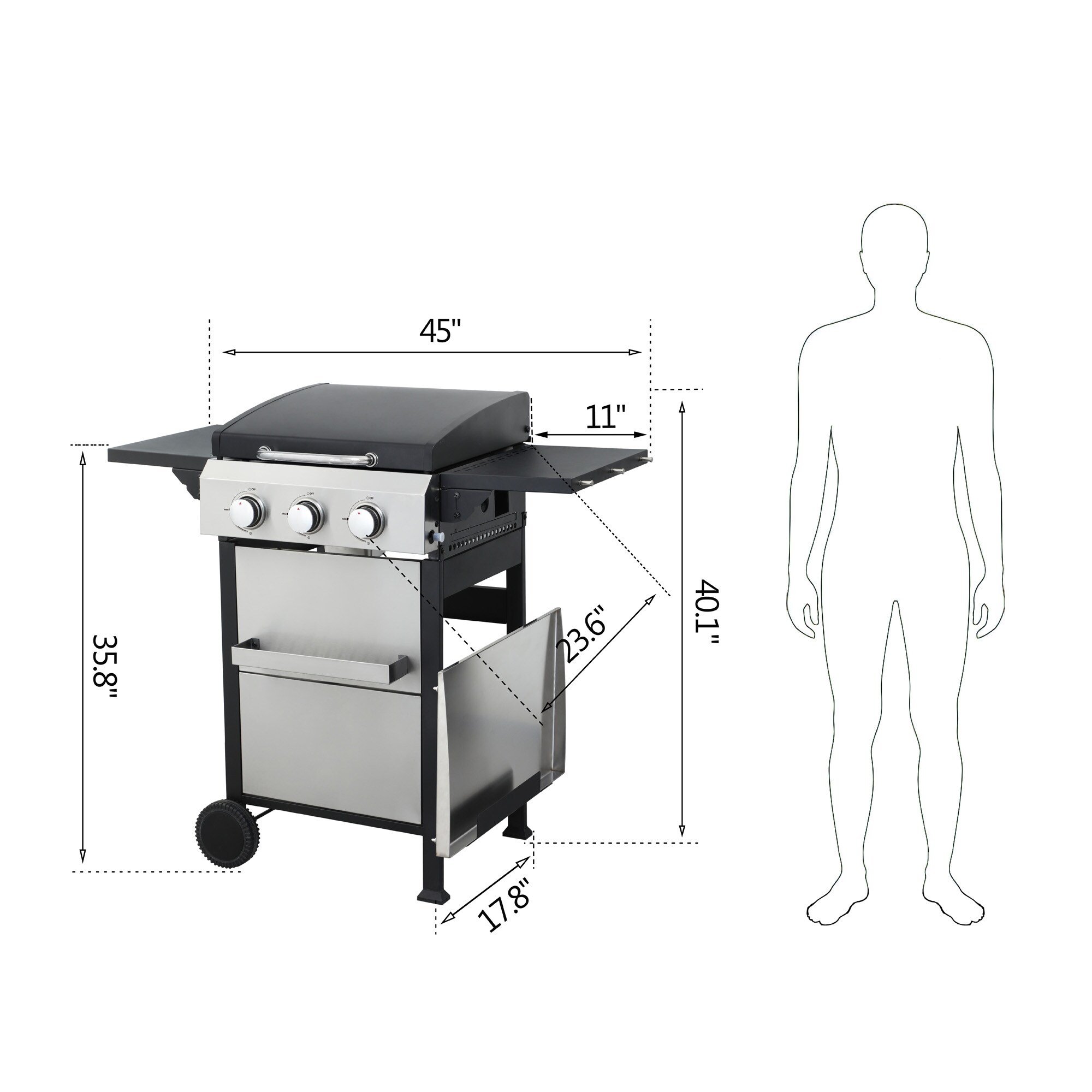 JJJ SLYARPQ4X1T Gas-Grill - View #5