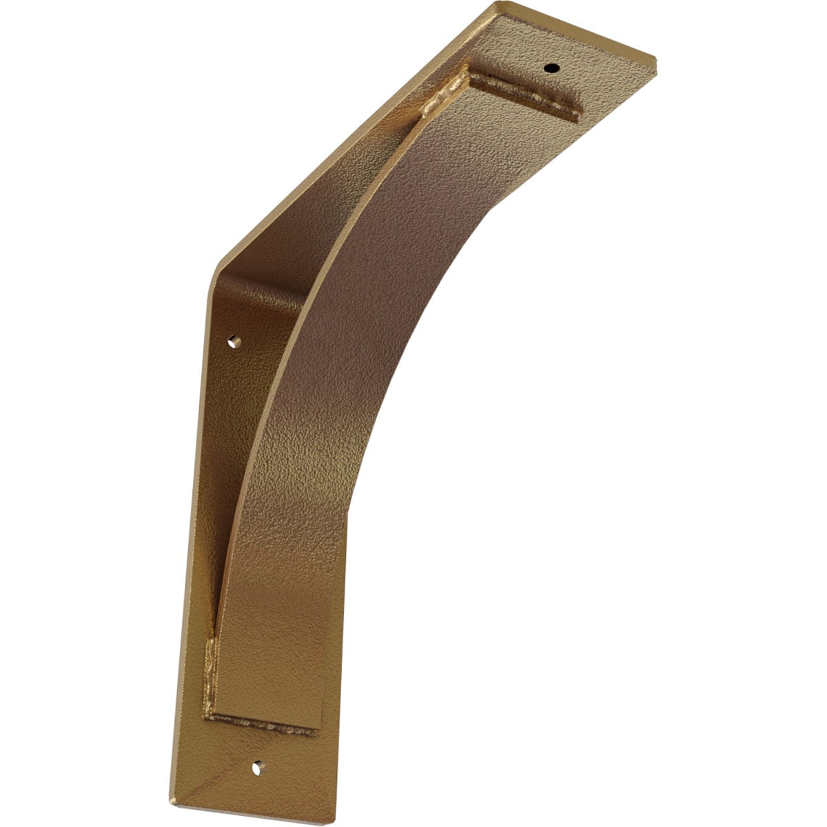 Ekena Millwork BKTM03X10X10MOHGO Morris Morris 10-in x 3-in x 10-in Gold Steel Mounting bracket