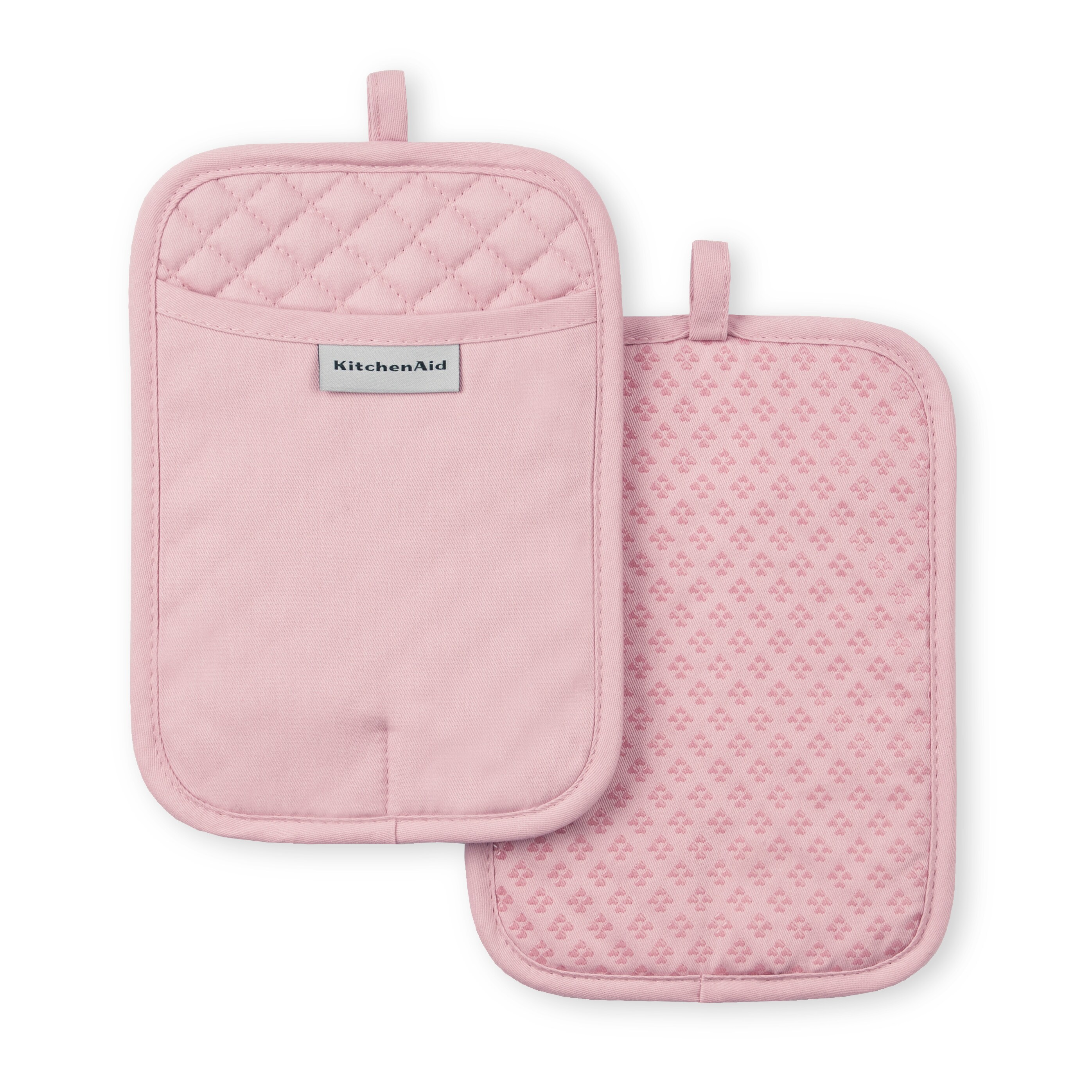 KitchenAid 2-Pack Cotton Colorblock Pot Holder Set in the Kitchen