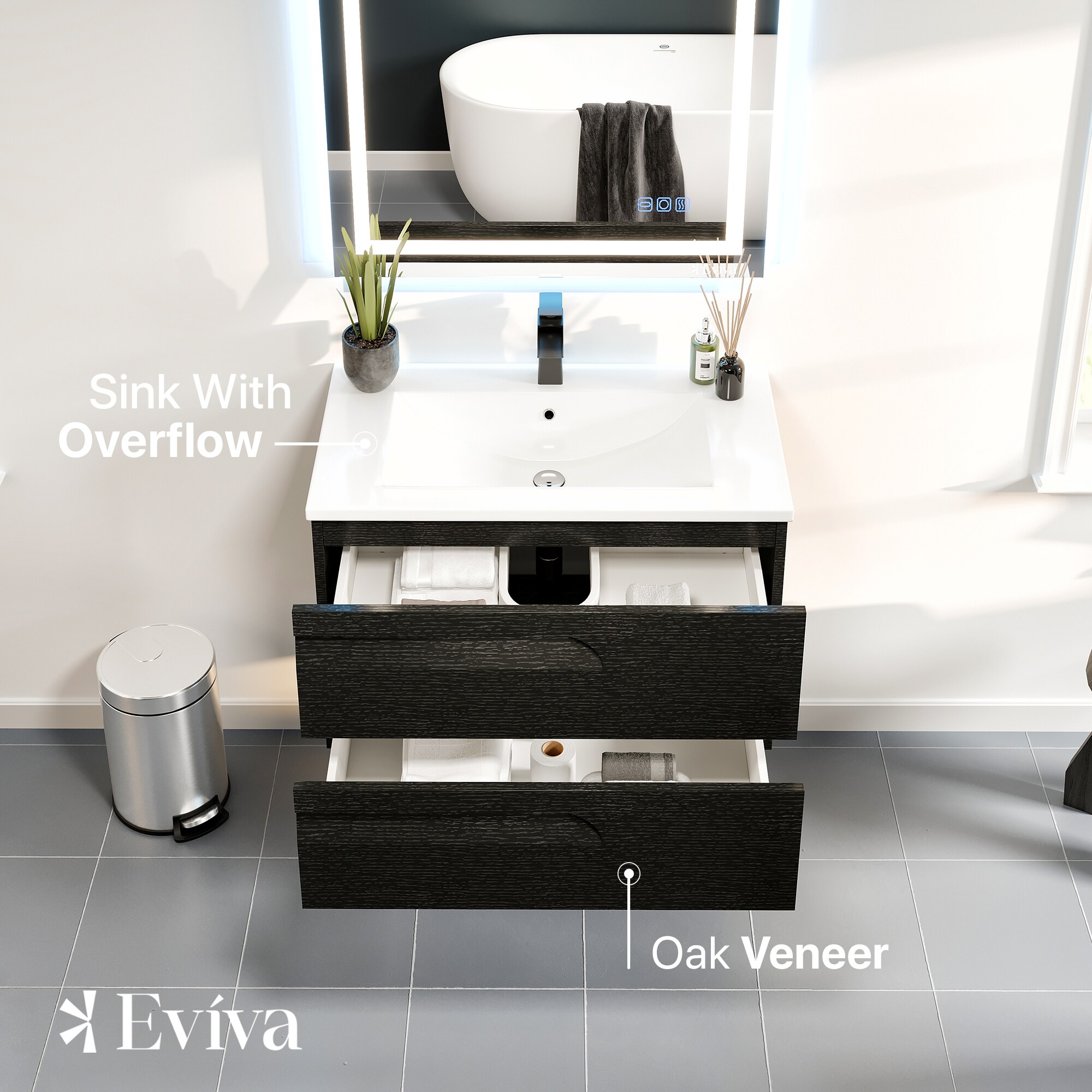 Eviva EVVN23-24BW-WM Bath-Vanity-Combo - View #3
