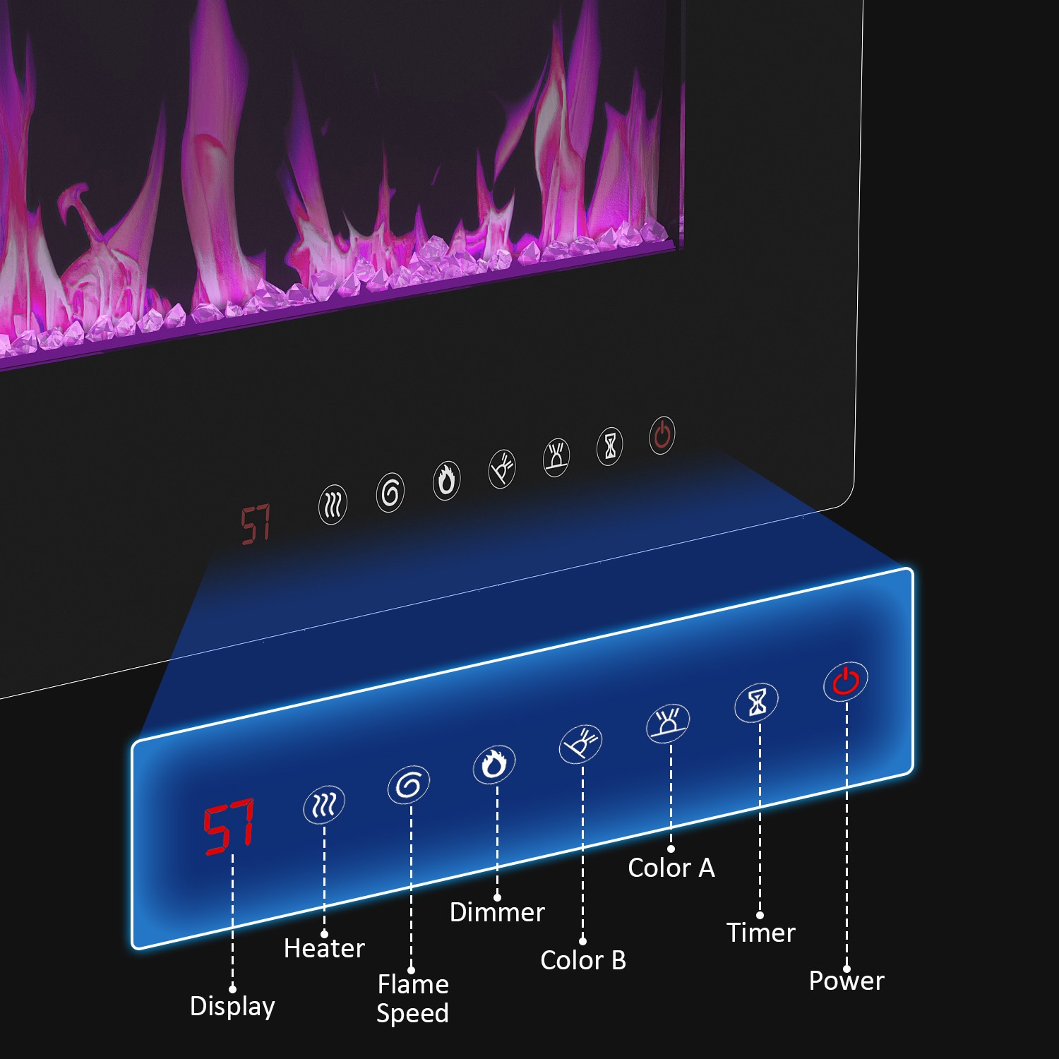 FUFU&GAGA KF020305-01 Electric-Fireplaces - View #8