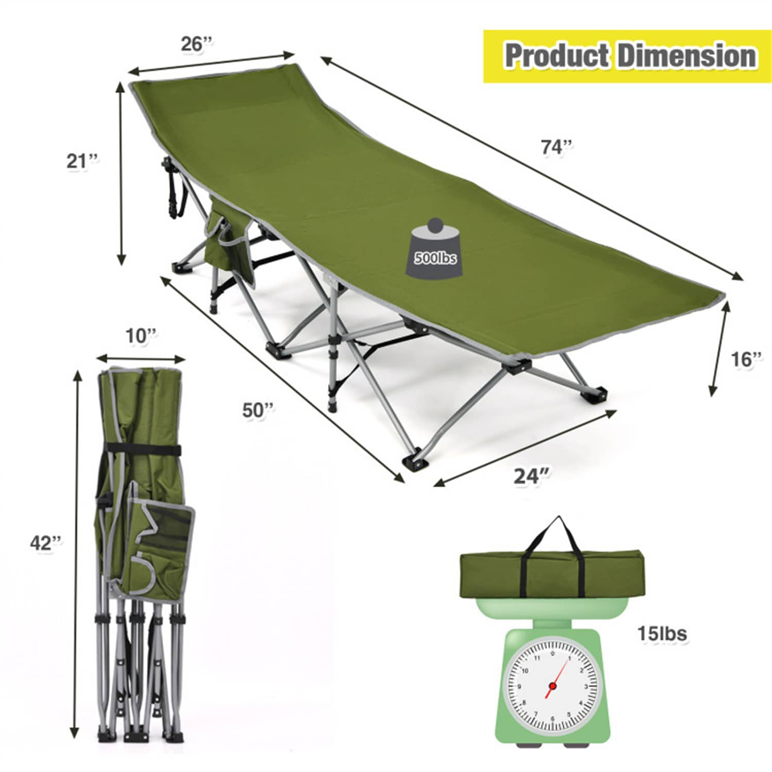 BABOOM BOM-70768GN-CO Beach-Camping-Chairs - View #4