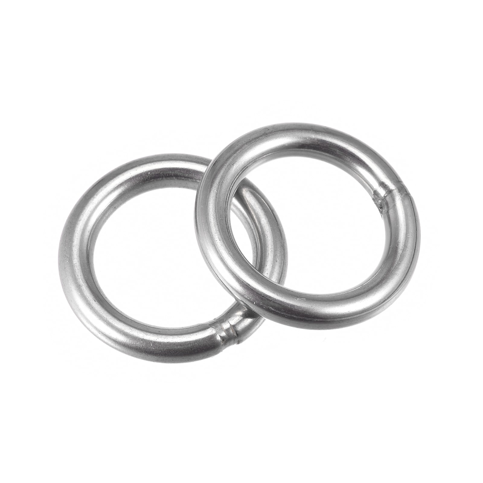 Unique Bargains 304 Stainless Steel Welded O Ring 50mm(1.97Inch) Outer Dia. 8mm Thickness 2pcs #S25093000UX6725
