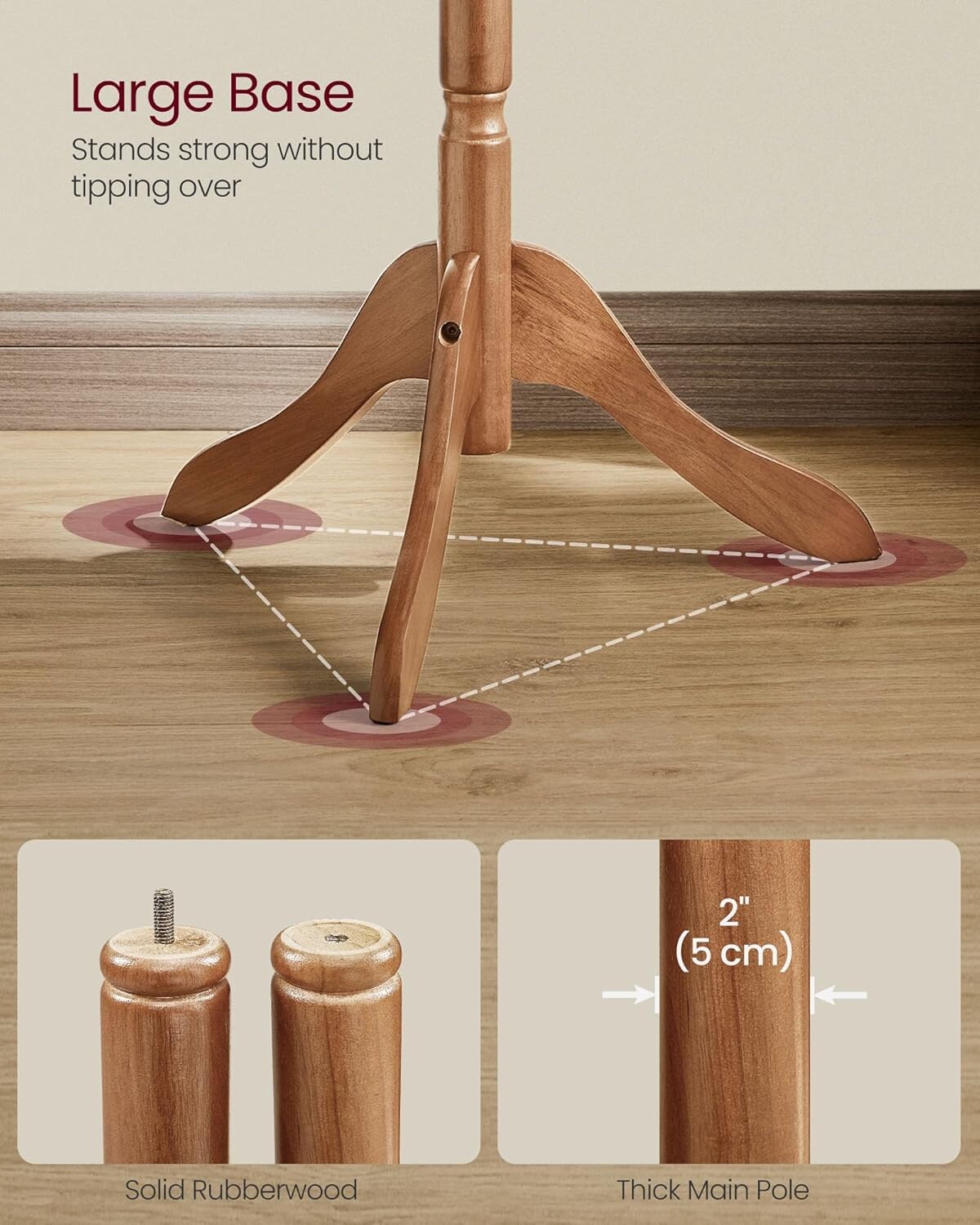 SONGMICS HOME RCR03WN Coatrack-Stands-Pedestals - View #2