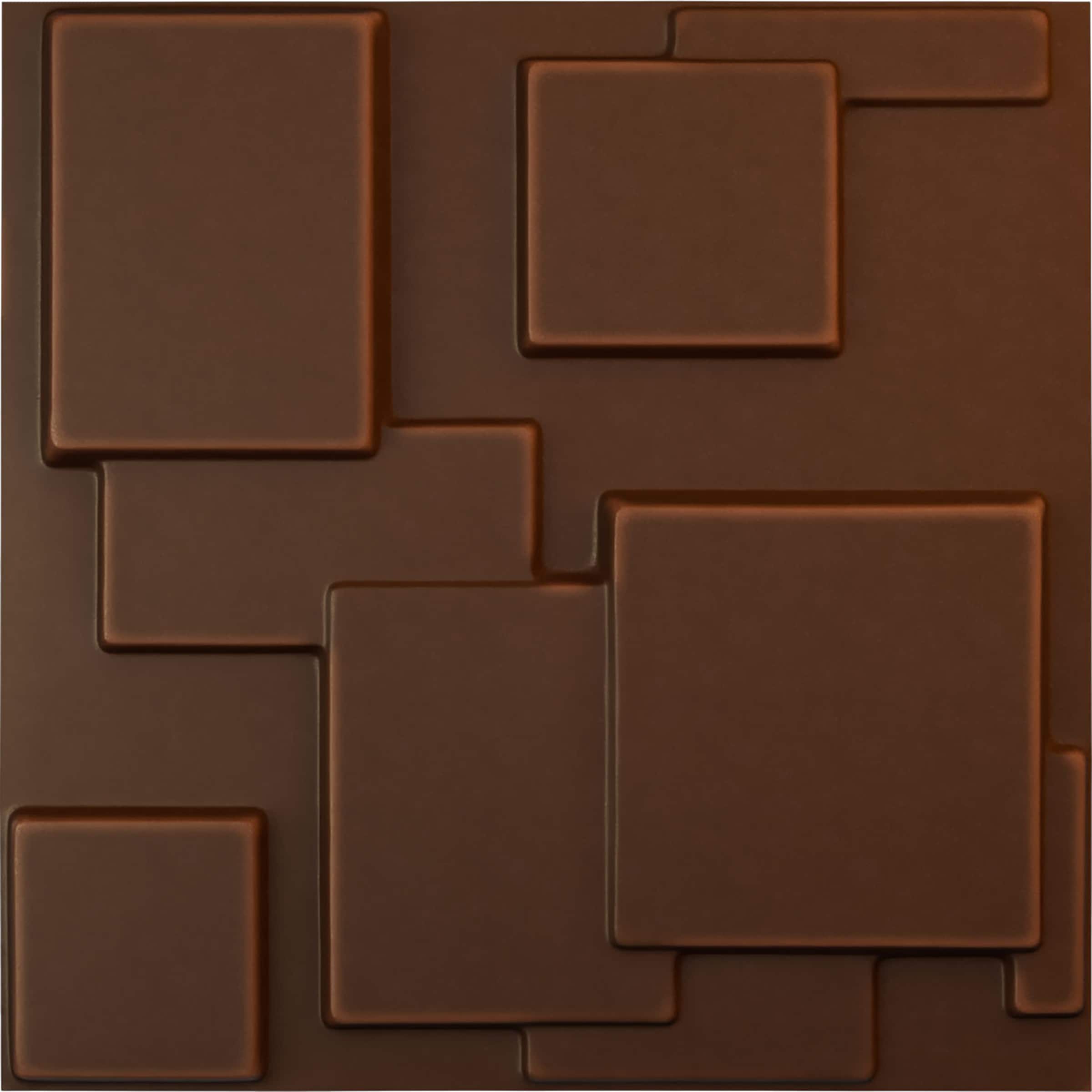 Ekena Millwork WP20X20GODRU 19-5/8-in x 19-5/8-in Embossed Paintable/Stainable Red PVC Abstract Wall Panel ( 2.67-sq ft )