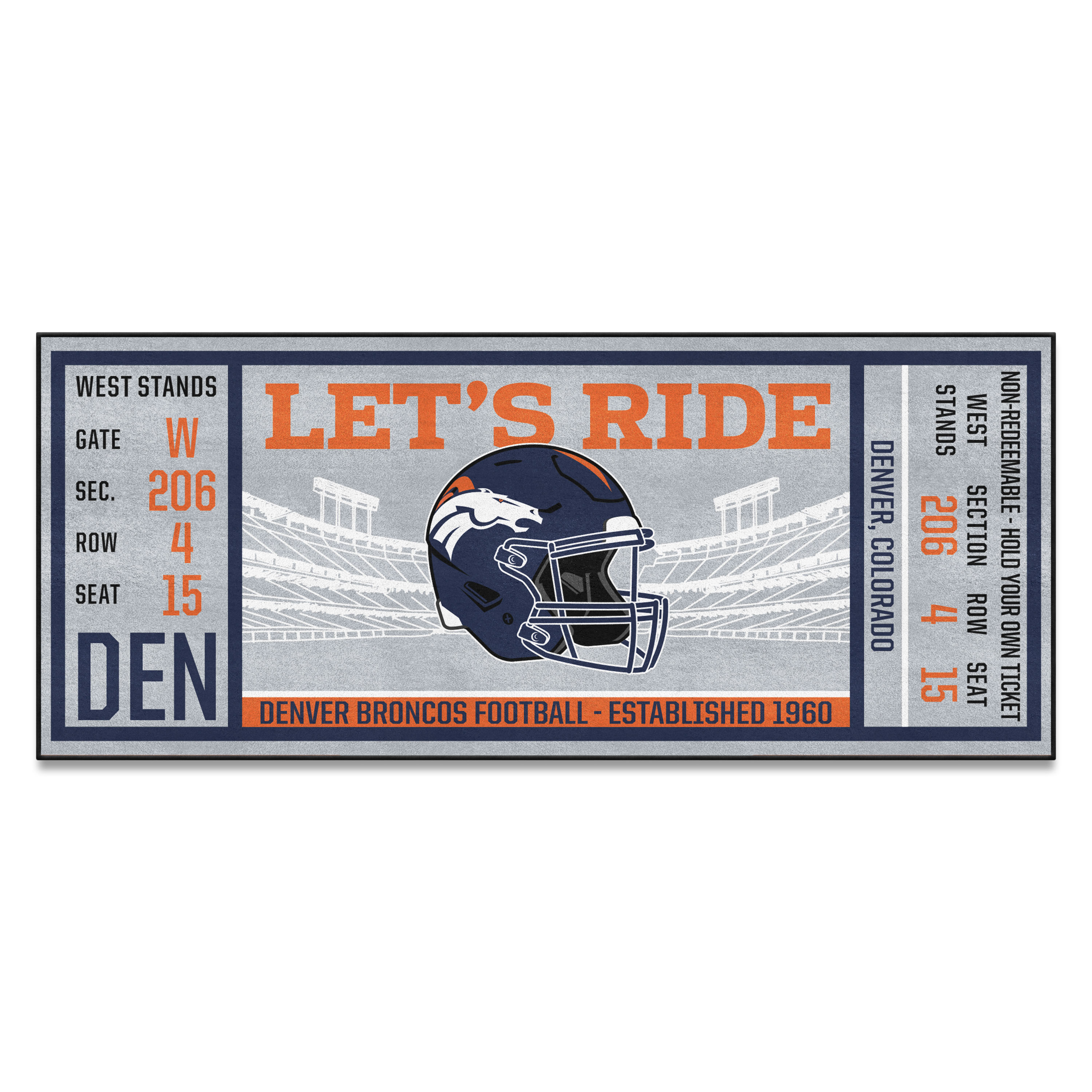 Denver Broncos Starter Mat