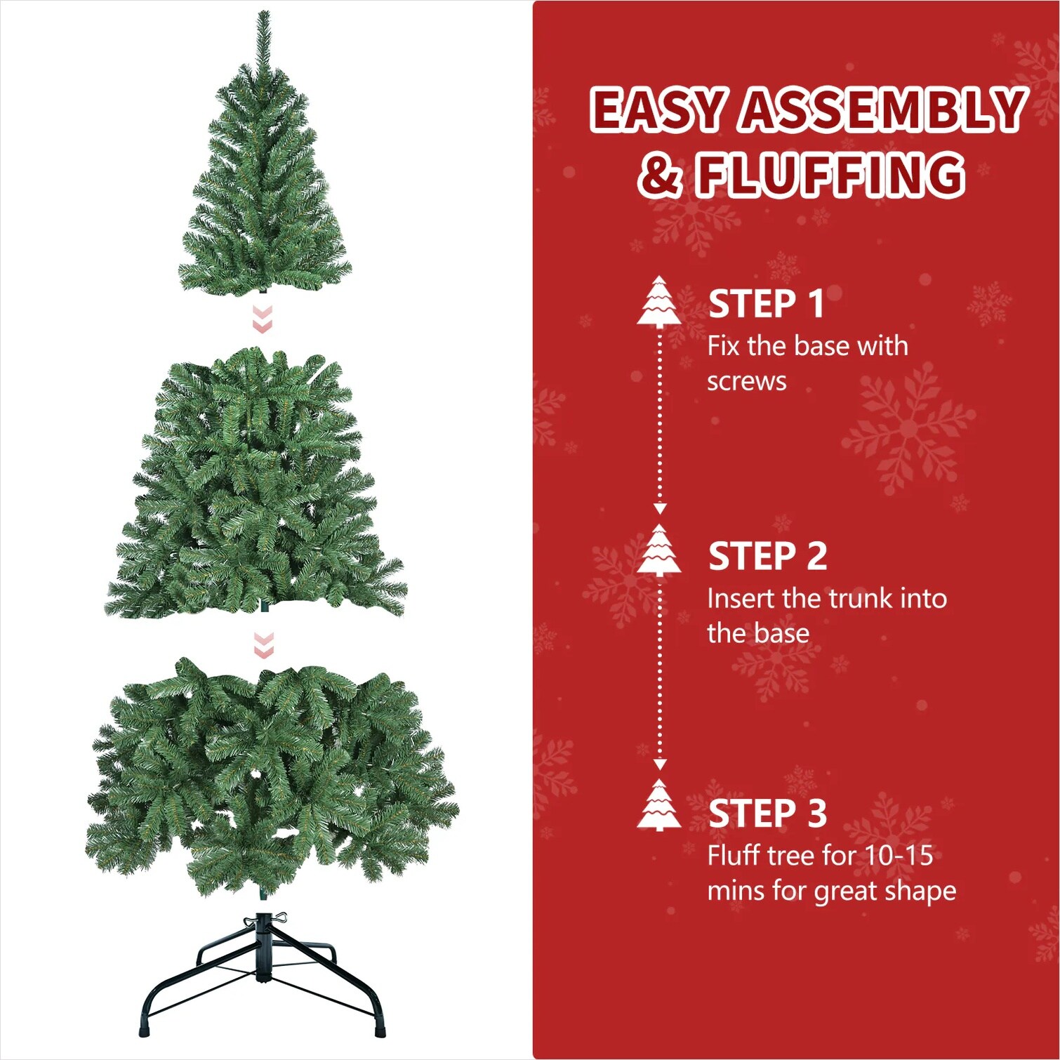 FlowLuxe 464AVSPMDGYE Artificial-Christmas-Trees - View #5