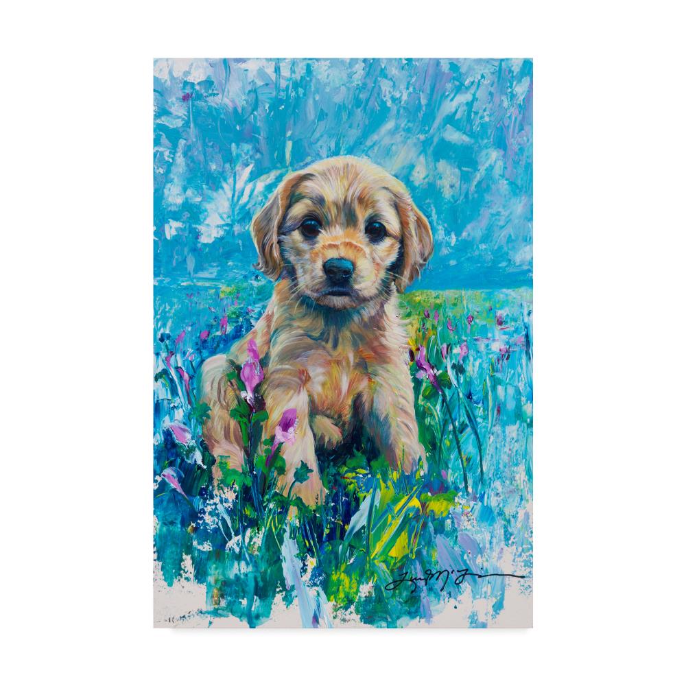 Trademark Fine Art ALI42857-C3047GG Framed 47-Inches H x 30-Inches W Animals Canvas Print