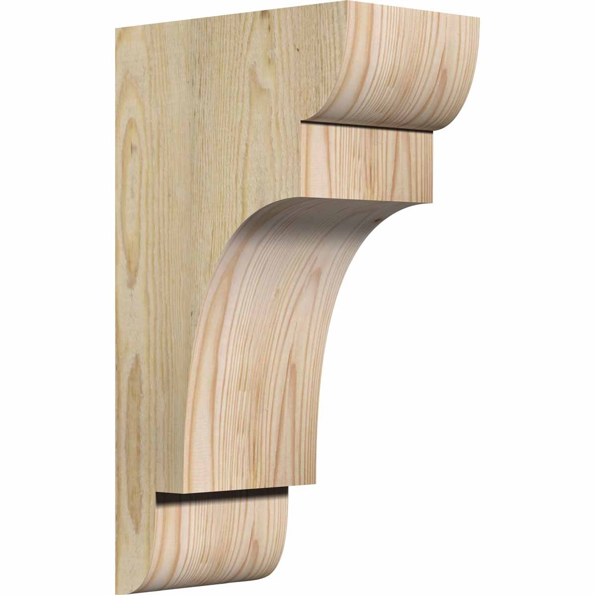 Ekena Millwork COR06X10X18NEB00RDF 6-in x 10-in x 18-in New brighton Unfinished Douglas fir Wood Paintable/Stainable Corbel