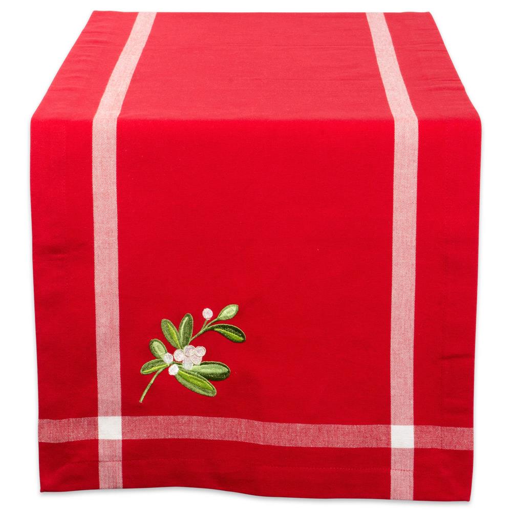 DII CAMZ37804 Mistletoe Table Runner