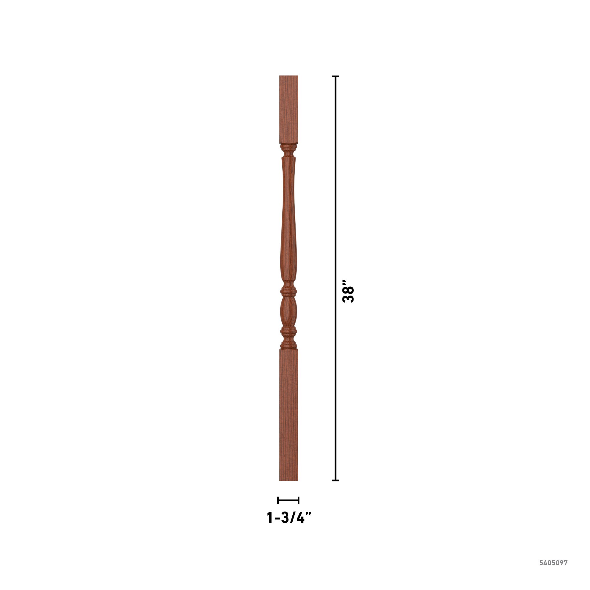 L.J. Smith Stair Systems LJP-2105-BRZC 38 Interior-Stairpart-Balusters - View #4