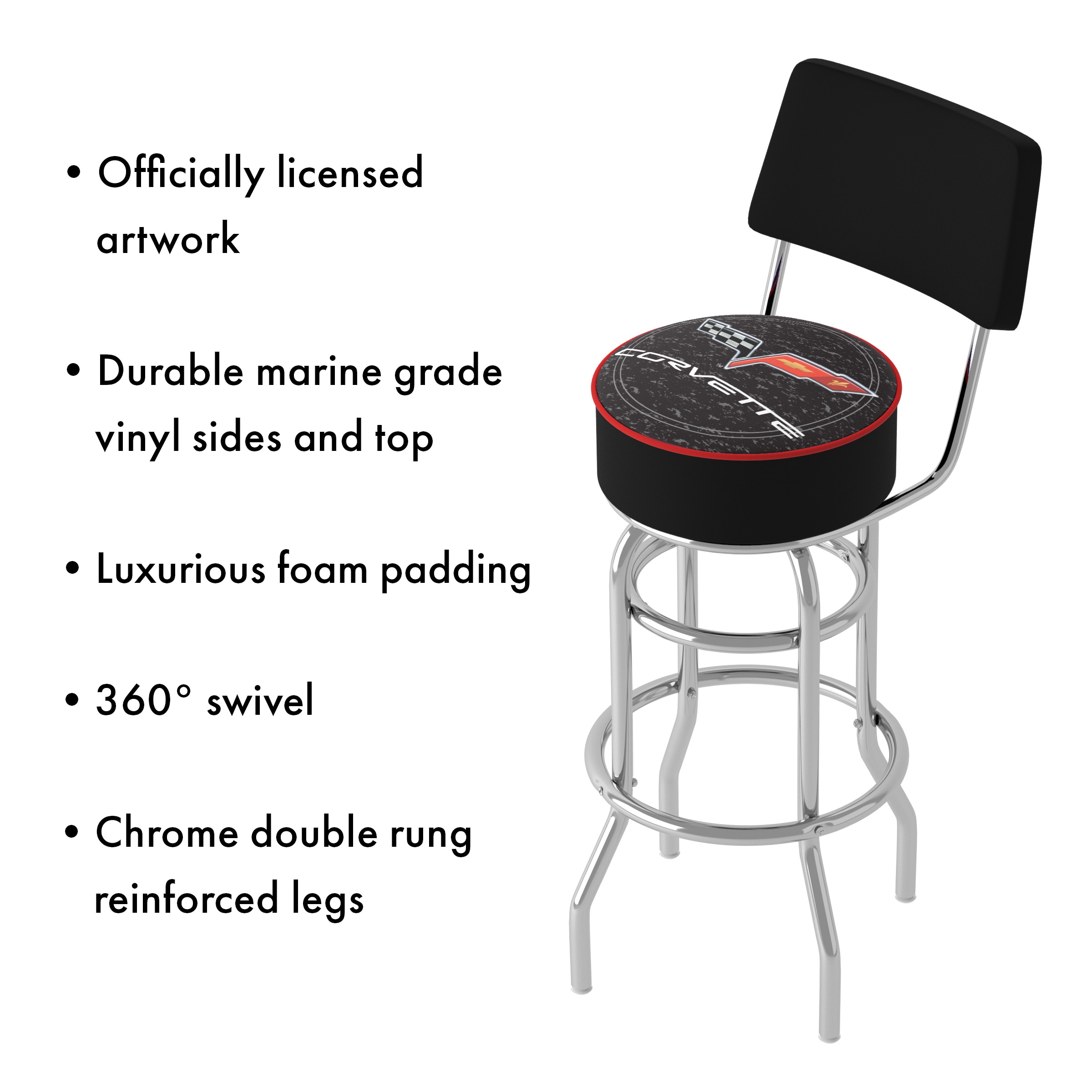 Trademark Gameroom GM1100B-C6-COR stools - View #3