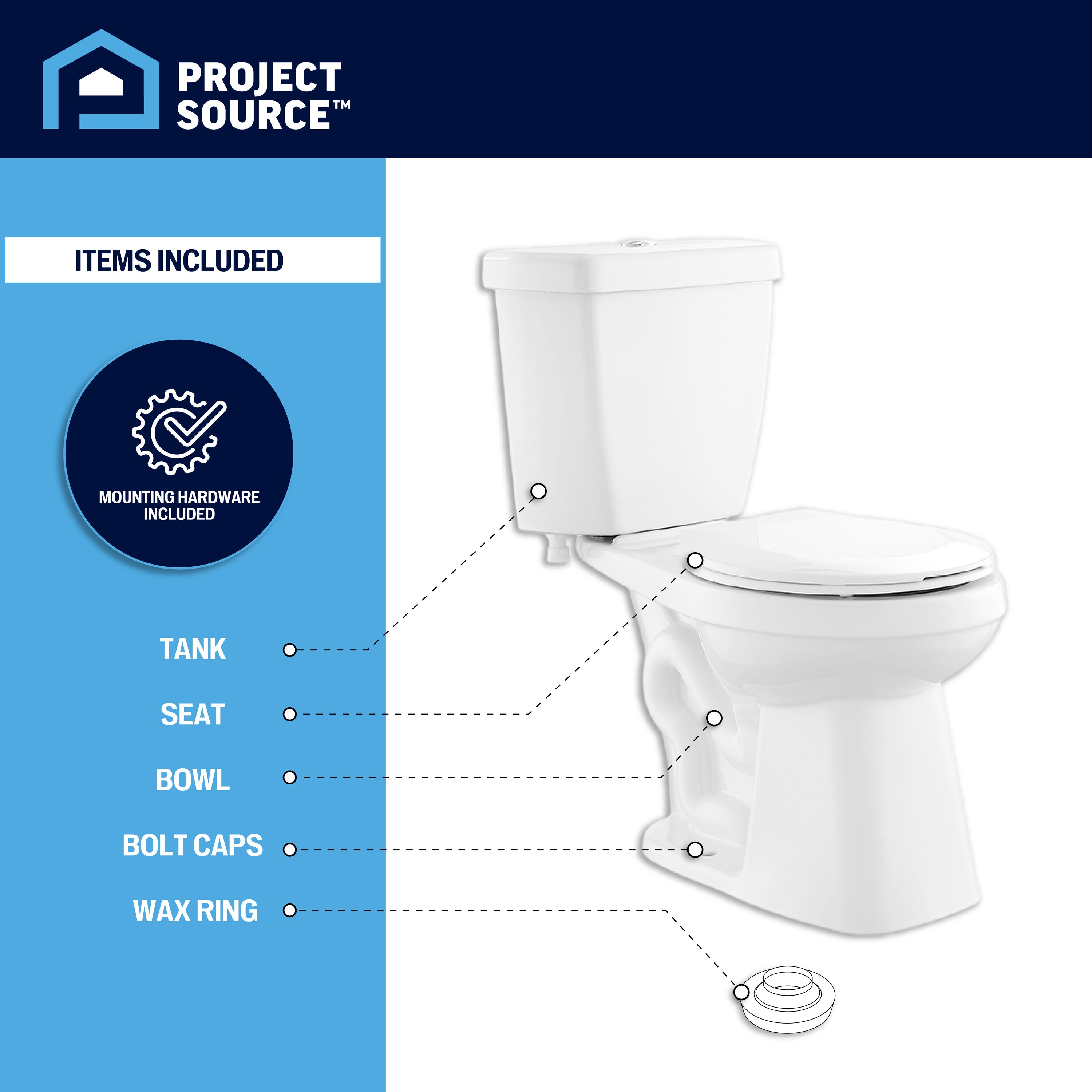 Project Source MT-20205P toilets - View #2