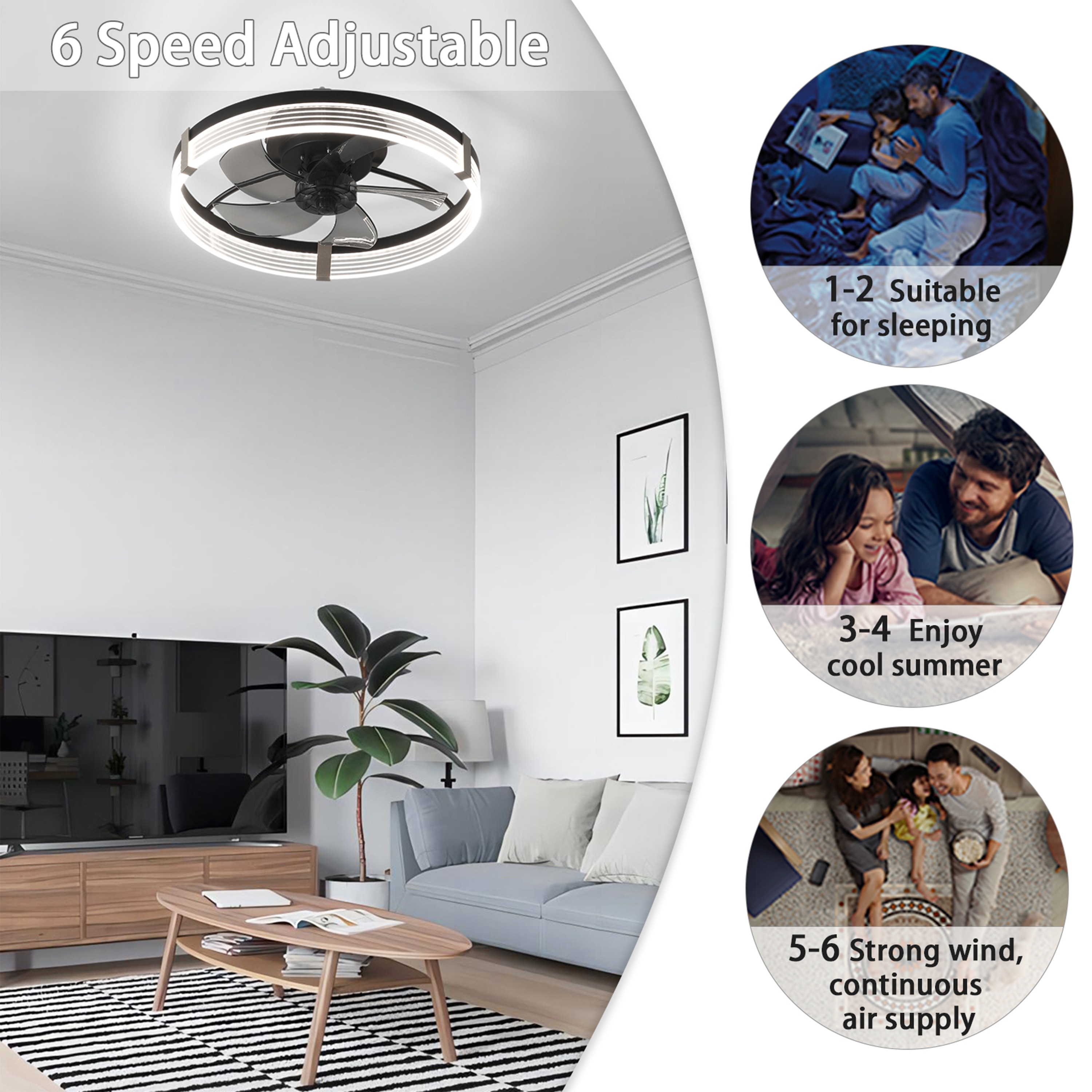 GoYeel ZF004BL Ceiling-Fans - View #4