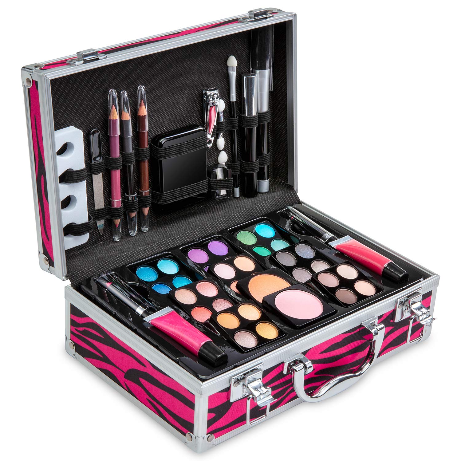 MAQuillAGE セット Vokai Makeup Kit Set 51 Piece with Case and Carrying Handle - Red
