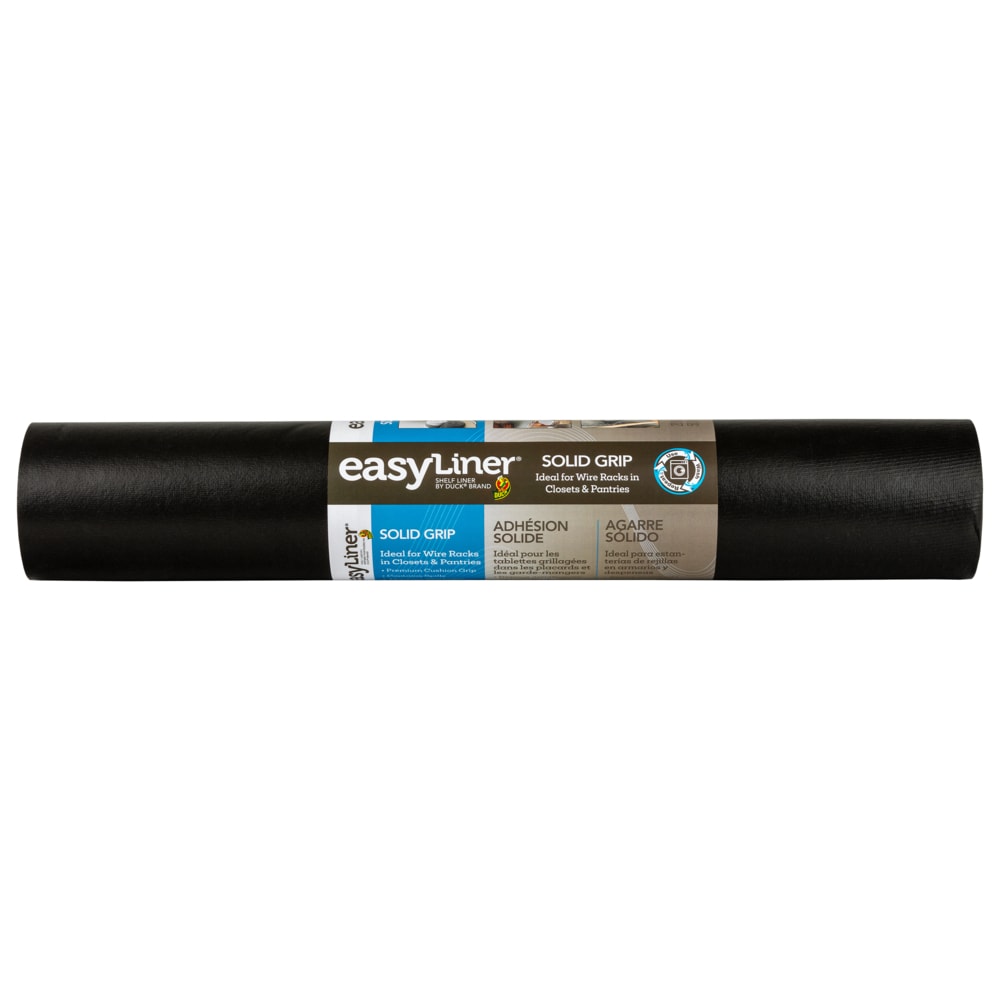 Duck Solid Grip EasyLiner 20-in x 12-ft Black Shelf Liner in the Shelf  Liners department at