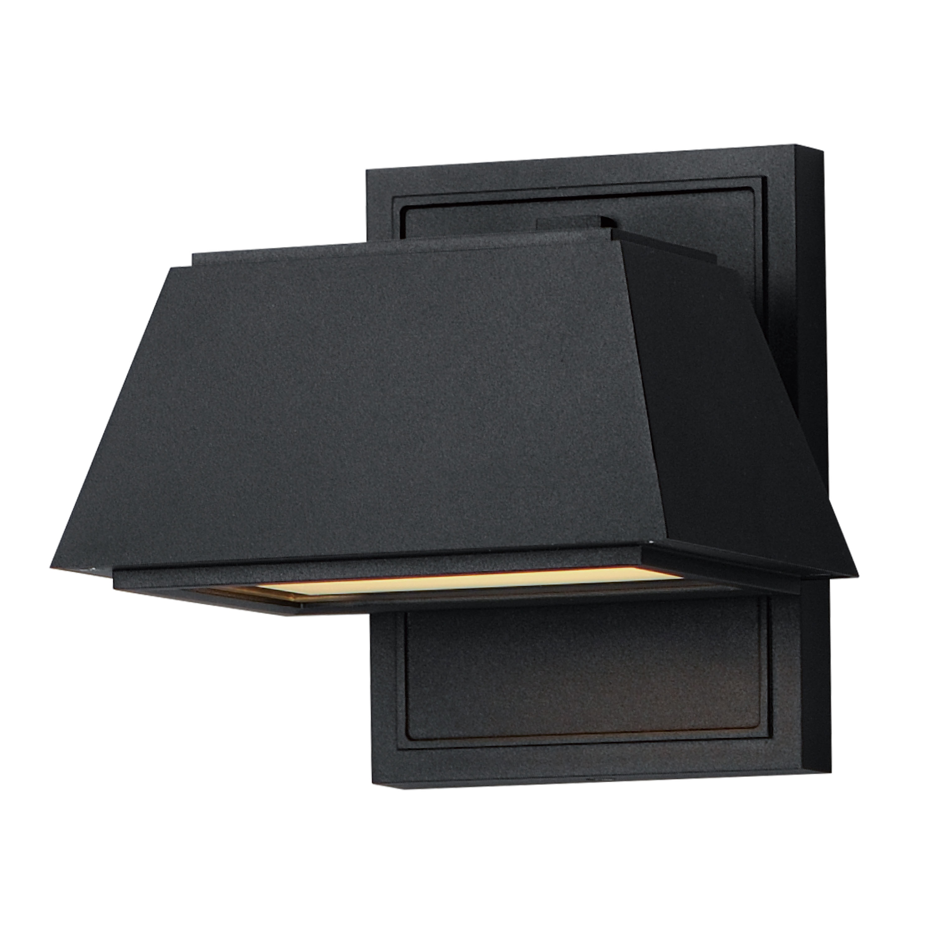 Maxim Lighting 52129BK Mansard 6.25-in H Matte Black Hardwired Integrated LED Outdoor Wall Light