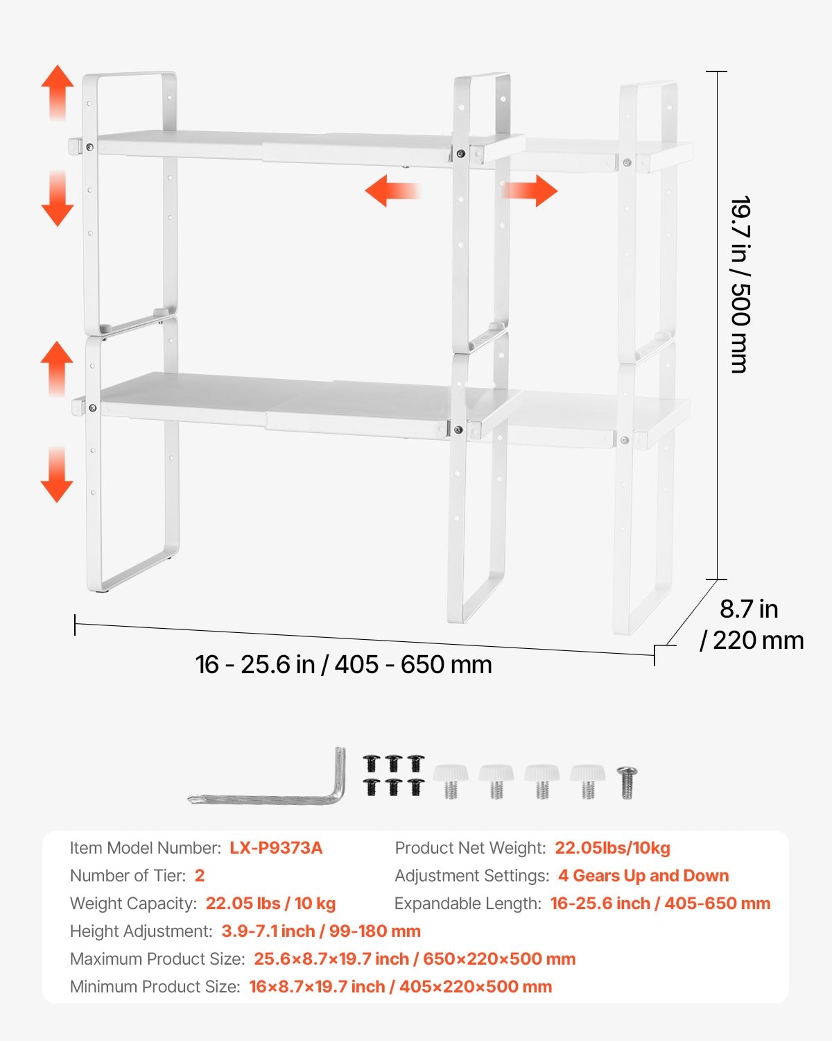 Mecale YAS-9RMUEA Pull-Out-Cabinet-Baskets - View #3
