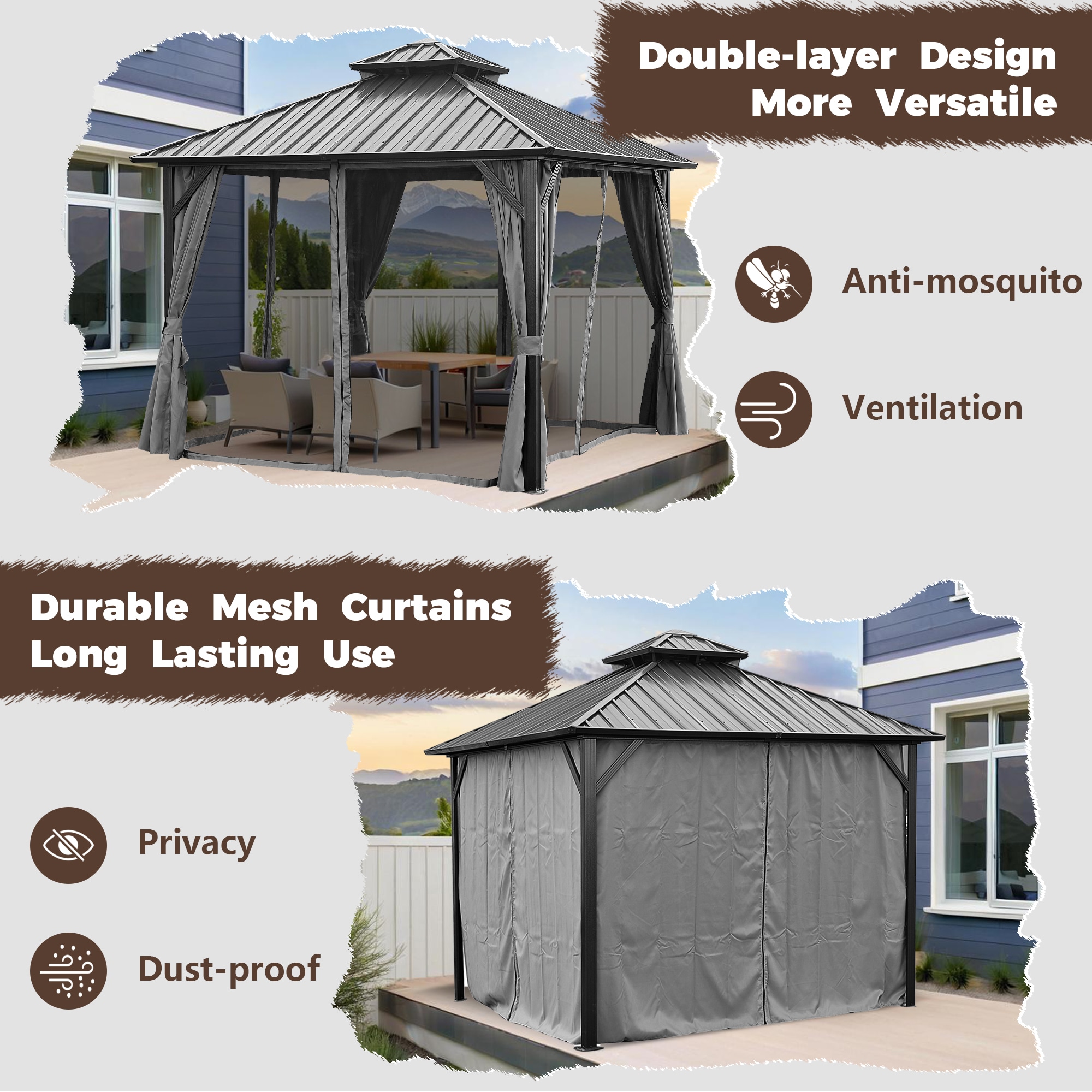 Xspracer ML-GA86S0011 Wood-Resin-Gazebos - View #4
