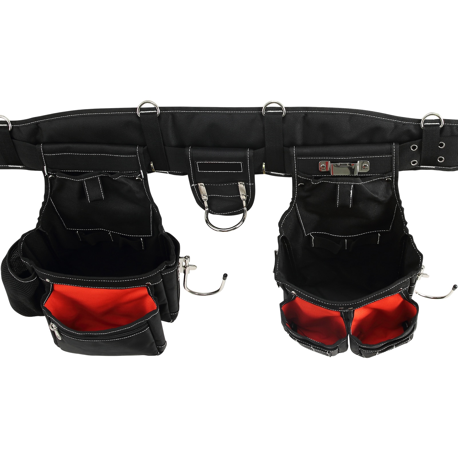 GIVIMO Tool Belt with Suspenders 29 Pockets 1680D Polyester 29 to 54-in Adjustable Waist Heavy Duty Carpenter Tool Pouch with Padded Shoulder Straps for Framing and Construction